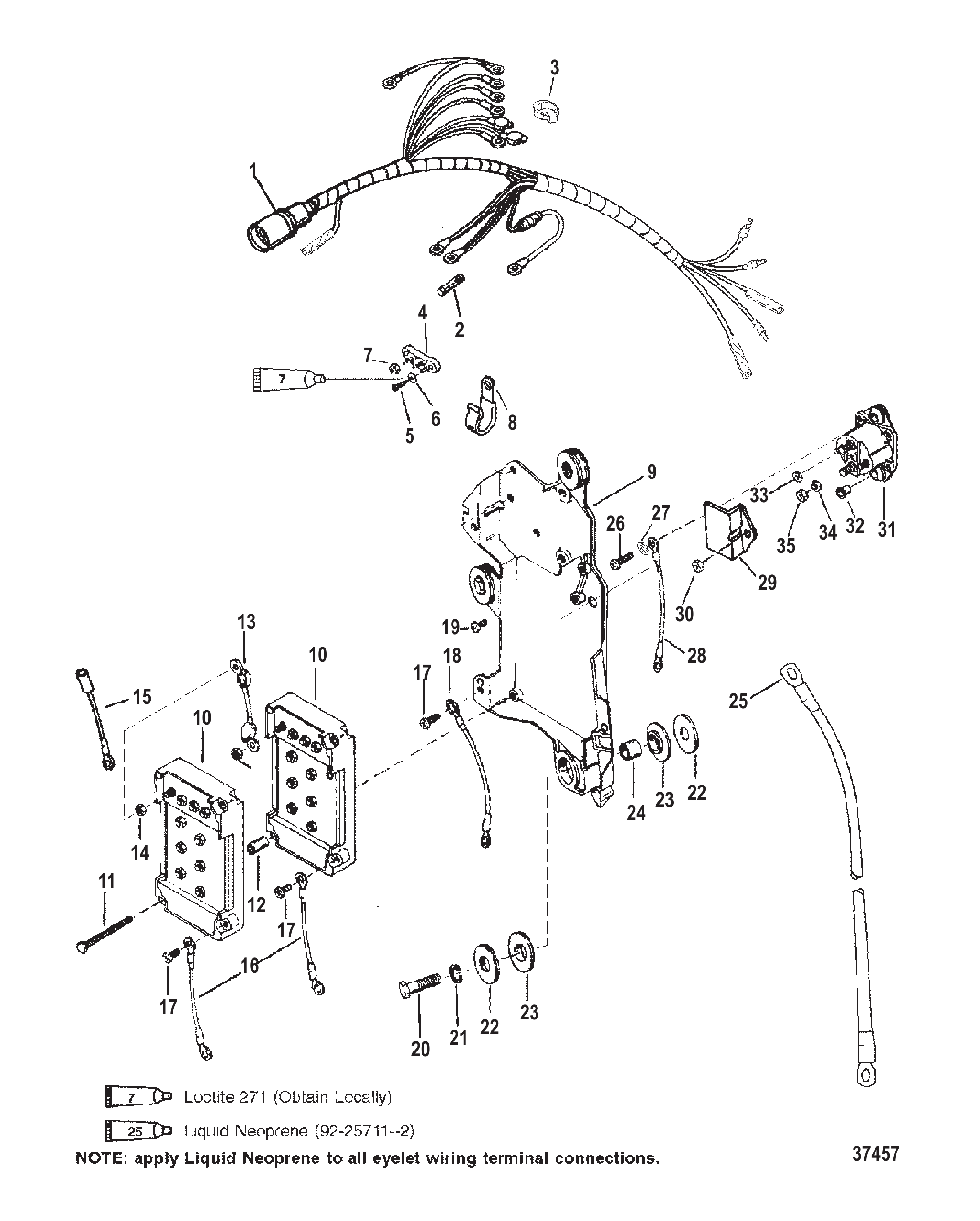 WIRING HARNESS/STARTER SOLENOID