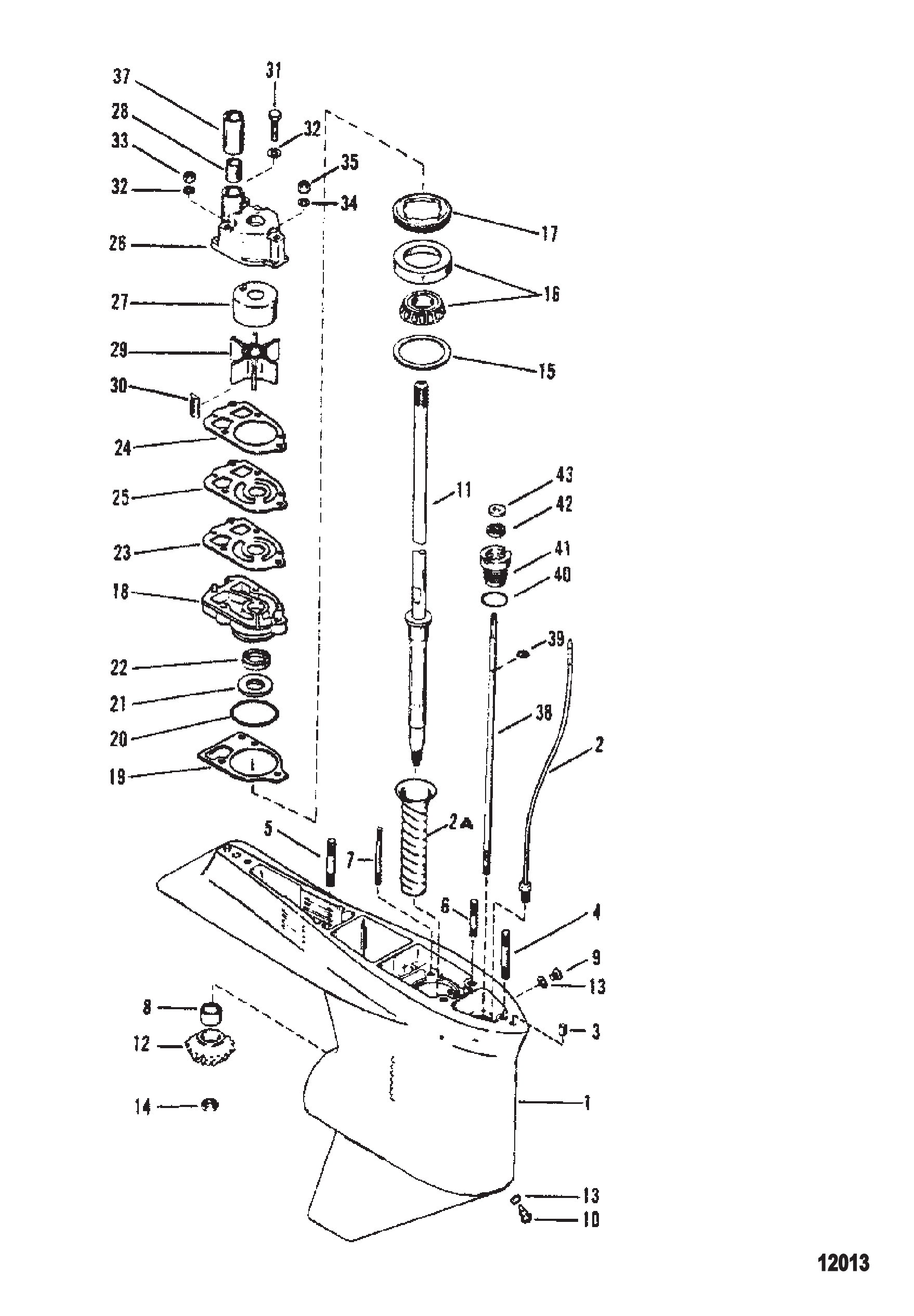 Gear Housing Driveshaft-178:1 Gear Ratio 4.25 Inch Dia