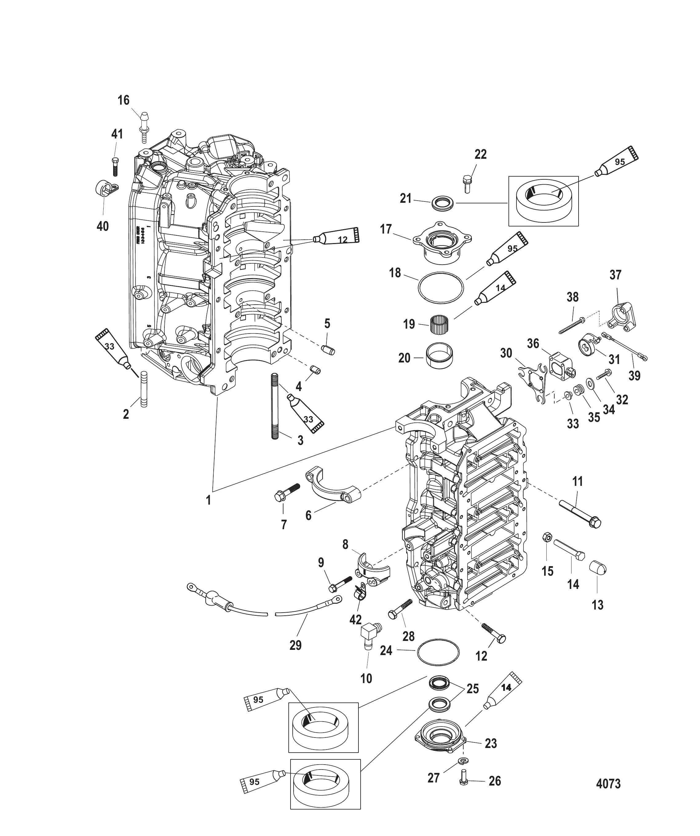 Cylinder Block and End Caps