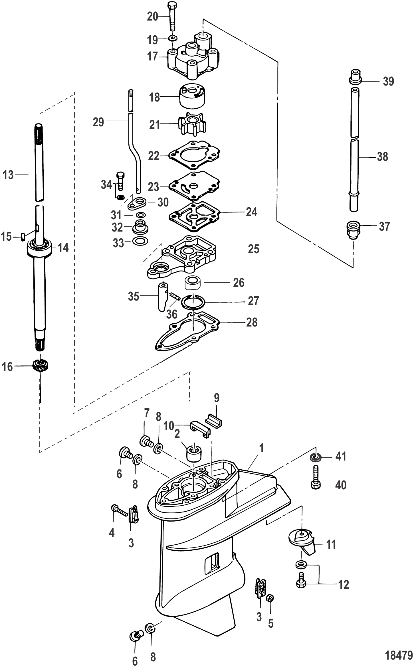 Gear Housing Driveshaft
