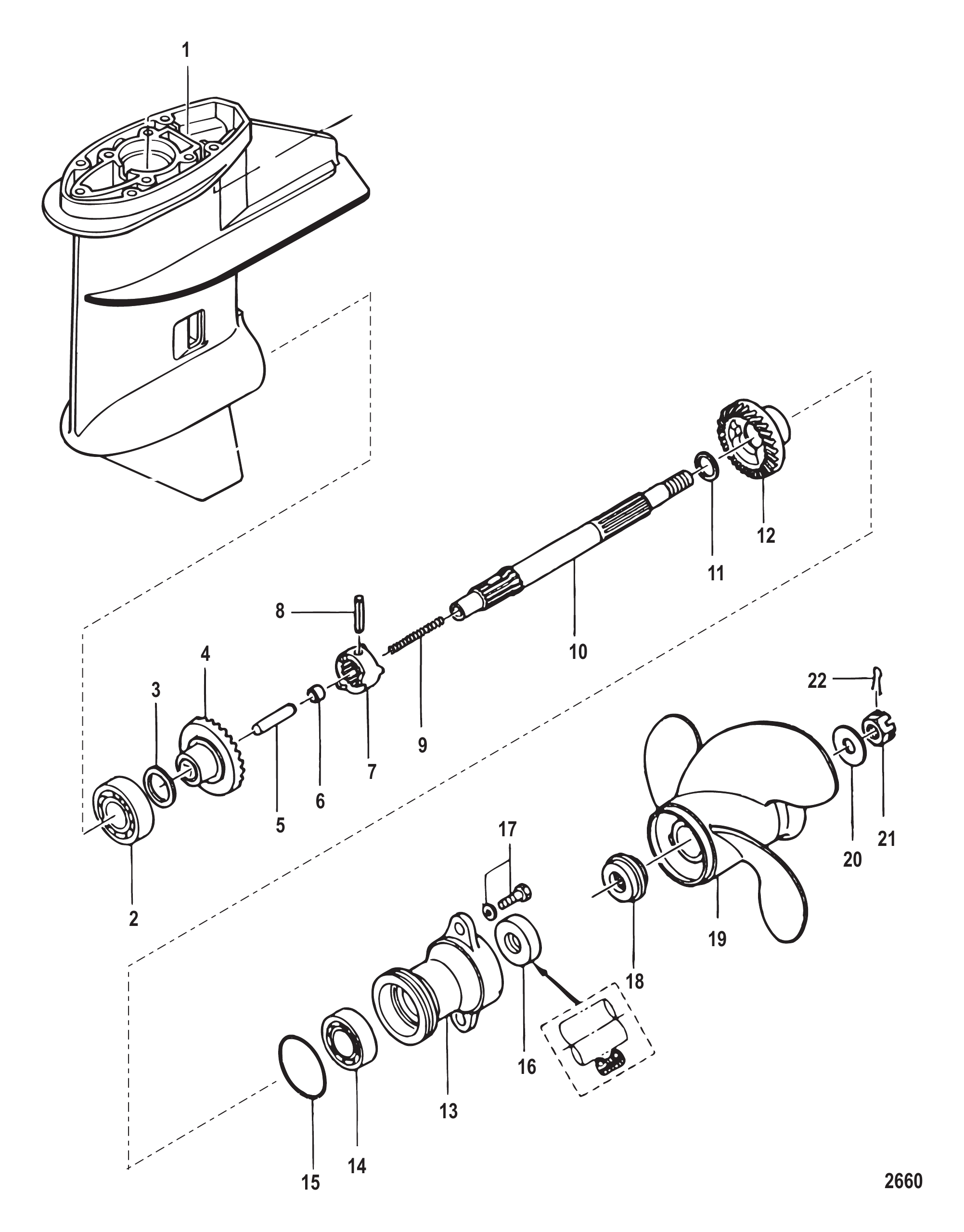 Gear Housing Propeller Shaft