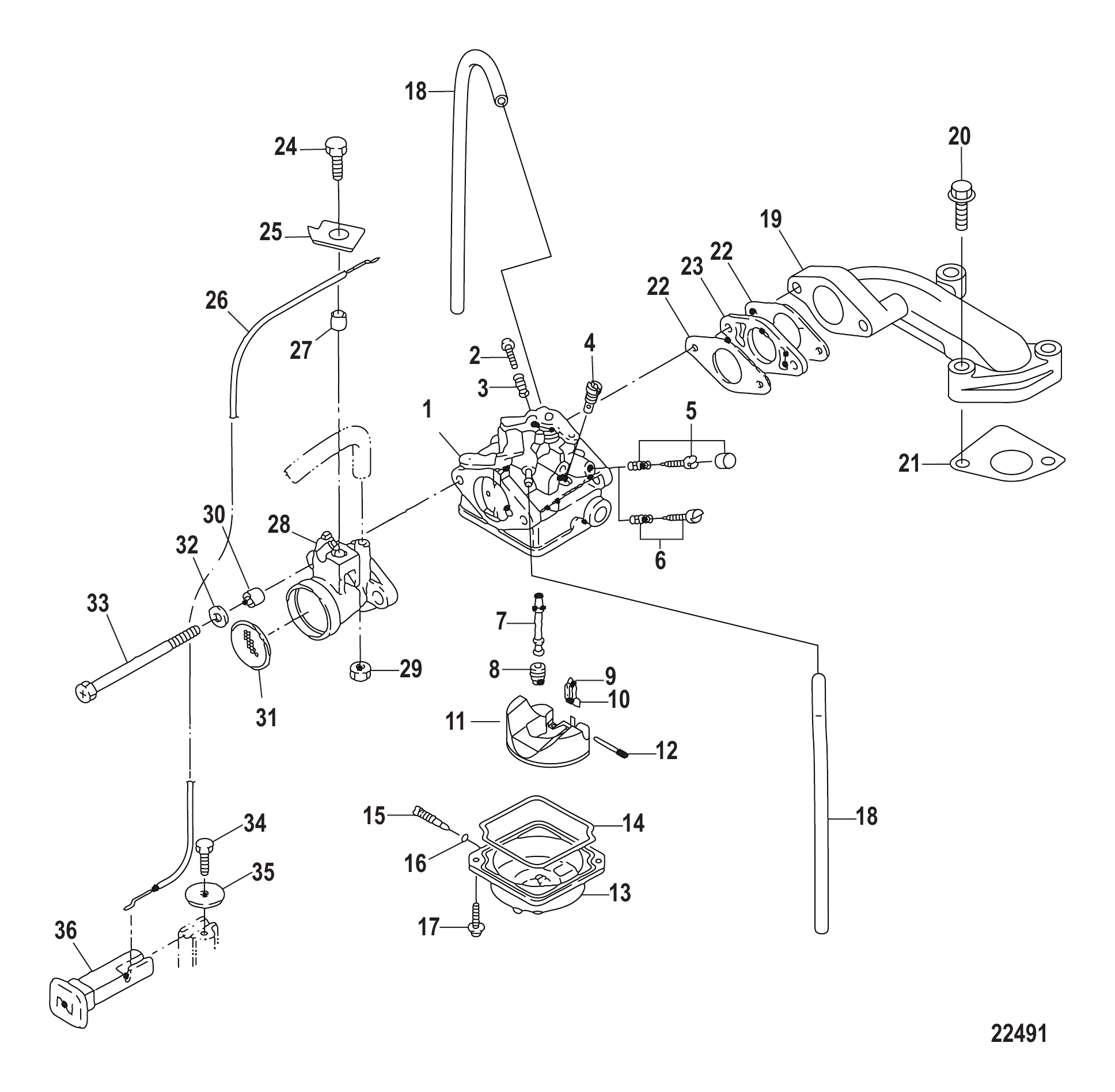 化油器全型号(序列号0R318095及以下) Carburetor All Models-Serial # 0R318095 and Below