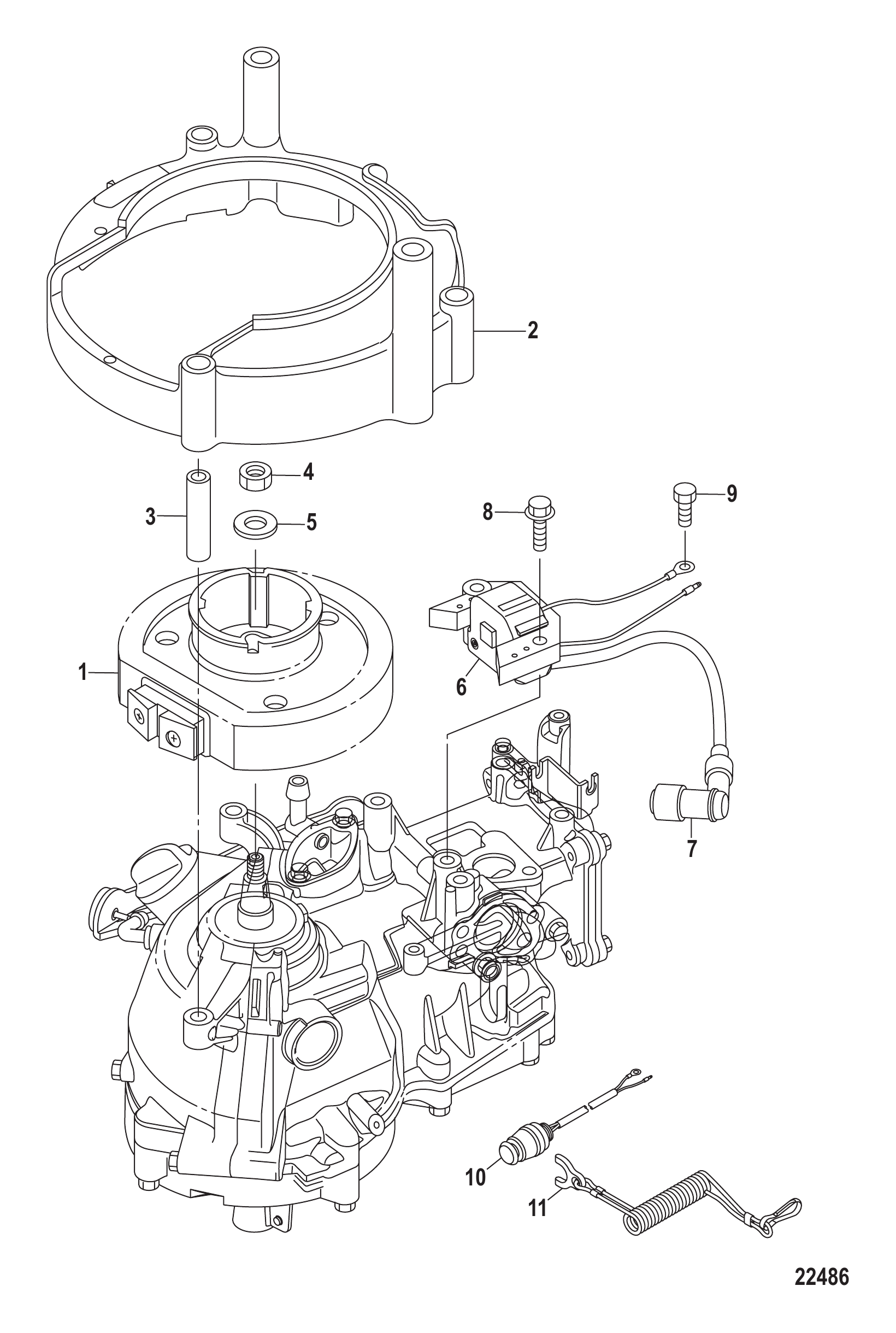 飞轮杯(序列号0R318095及以下) Flywheel Cup Serial # 0R318095 and Below