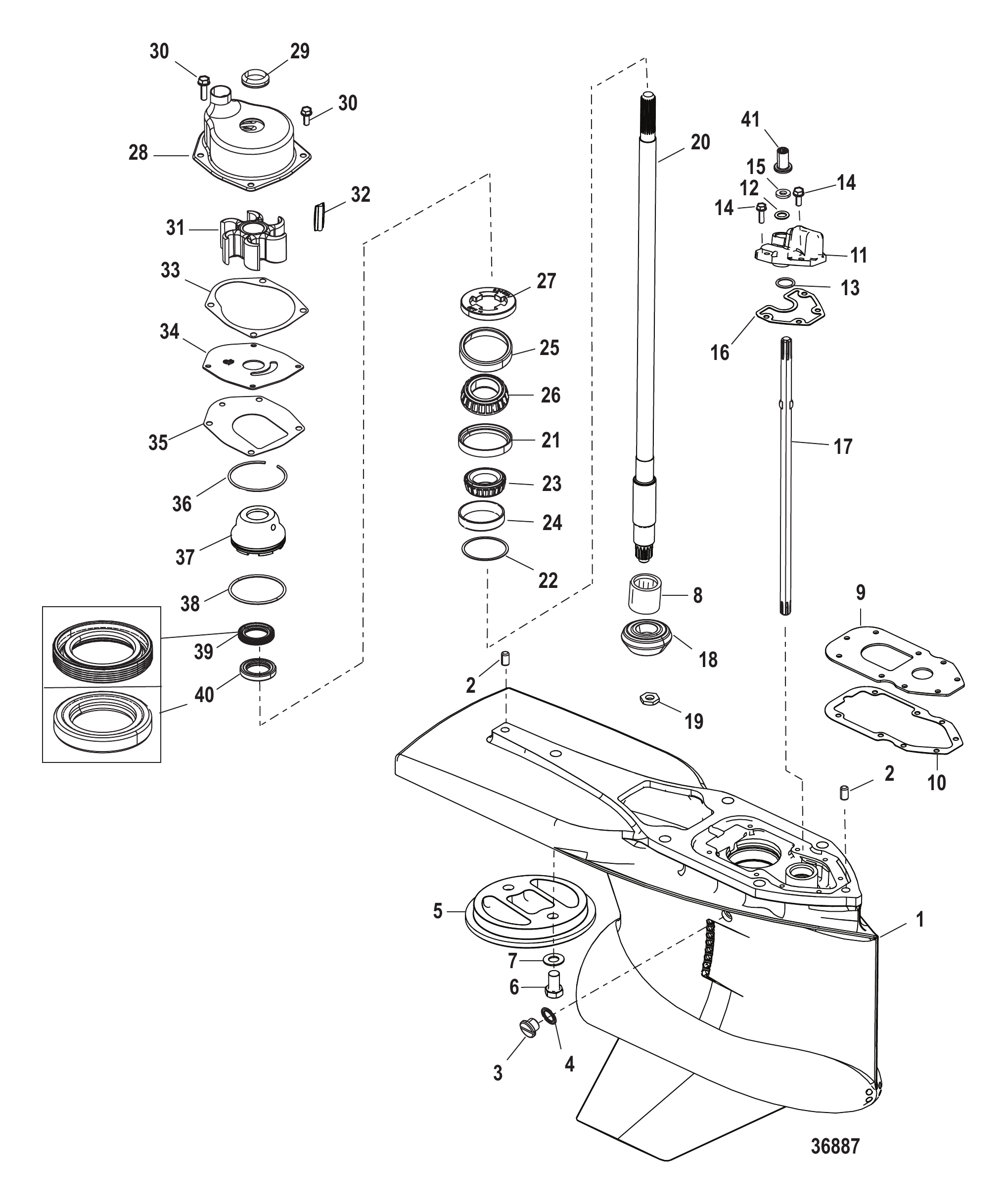 Gear Housing Driveshaft