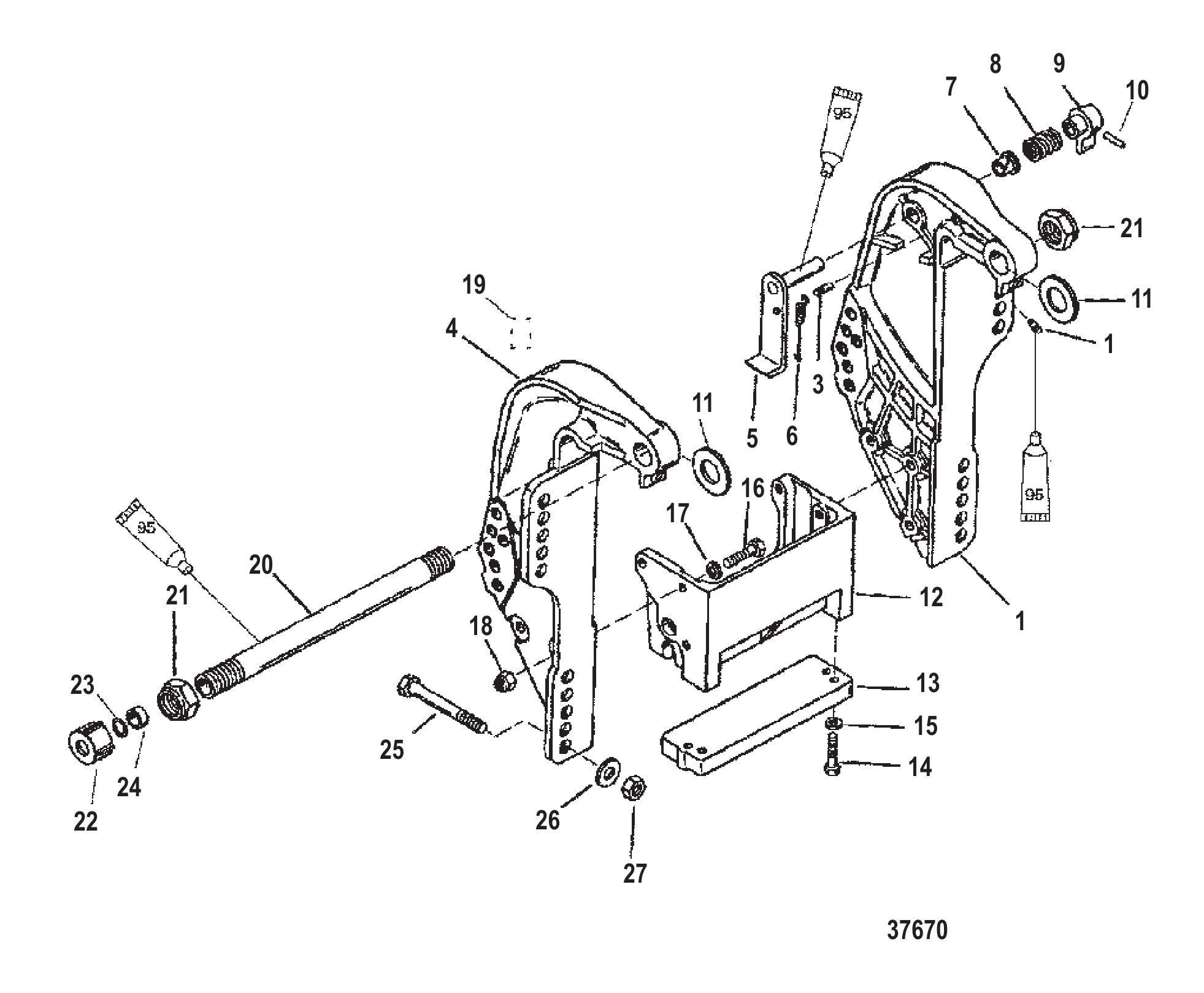 TRANSOM BRACKET (BIGFOOT)