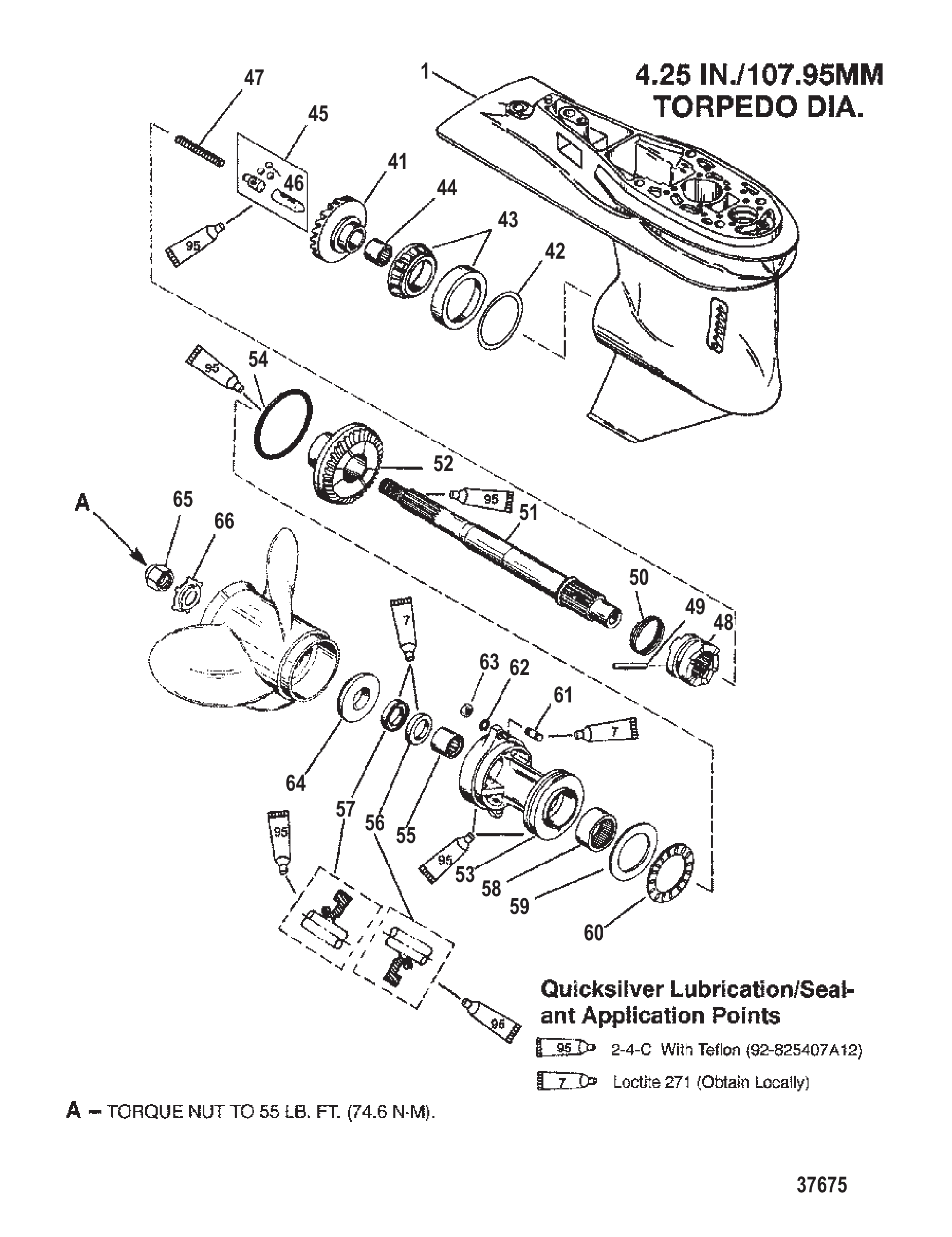 齿轮箱(螺旋桨轴)(2.31:1传动比) GEAR HOUSING (PROPELLER SHAFT)(2.31:1 GEAR RATIO)