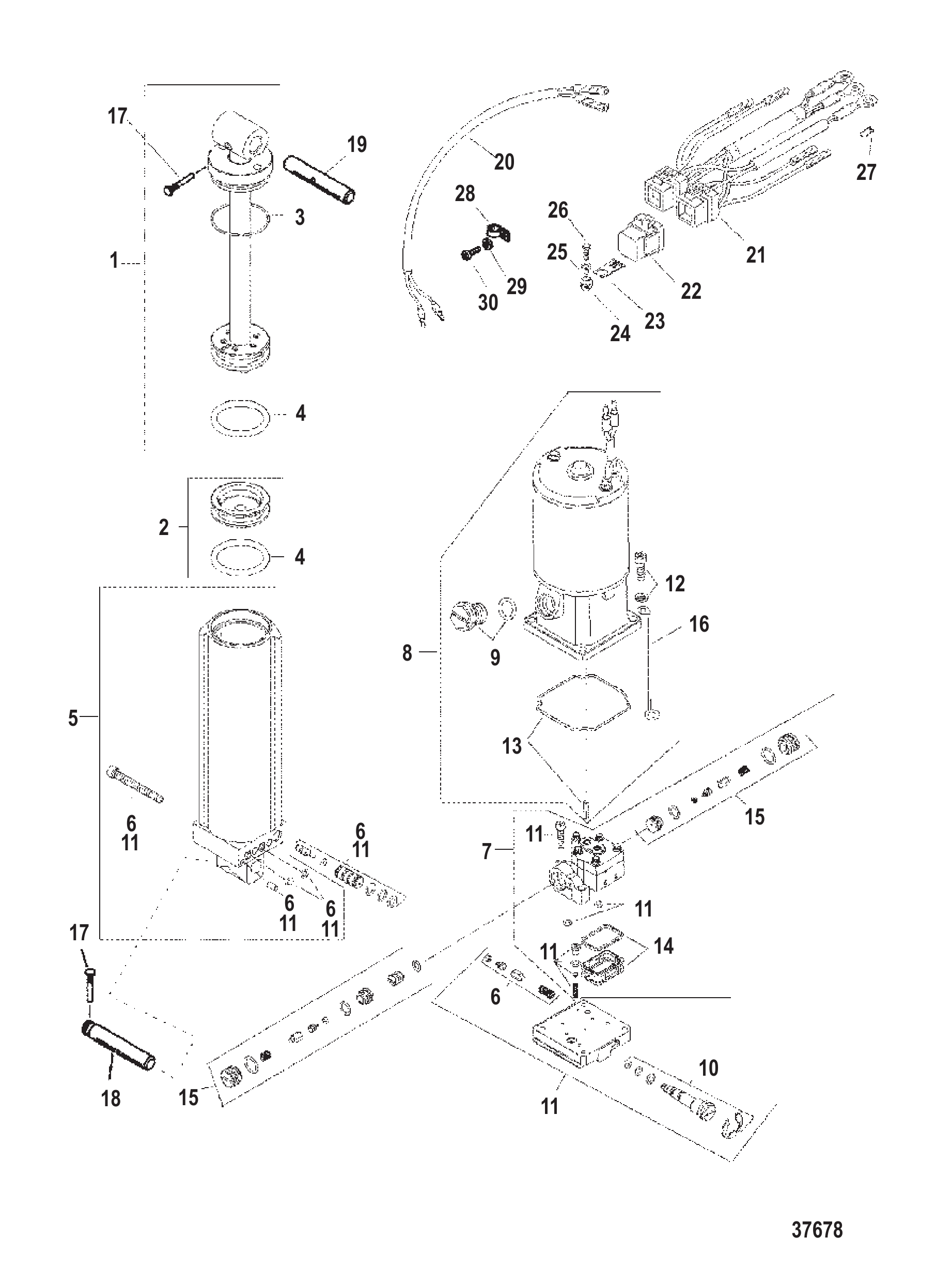 动力配平组件(大脚型) POWER TRIM COMPONENTS (BIGFOOT)