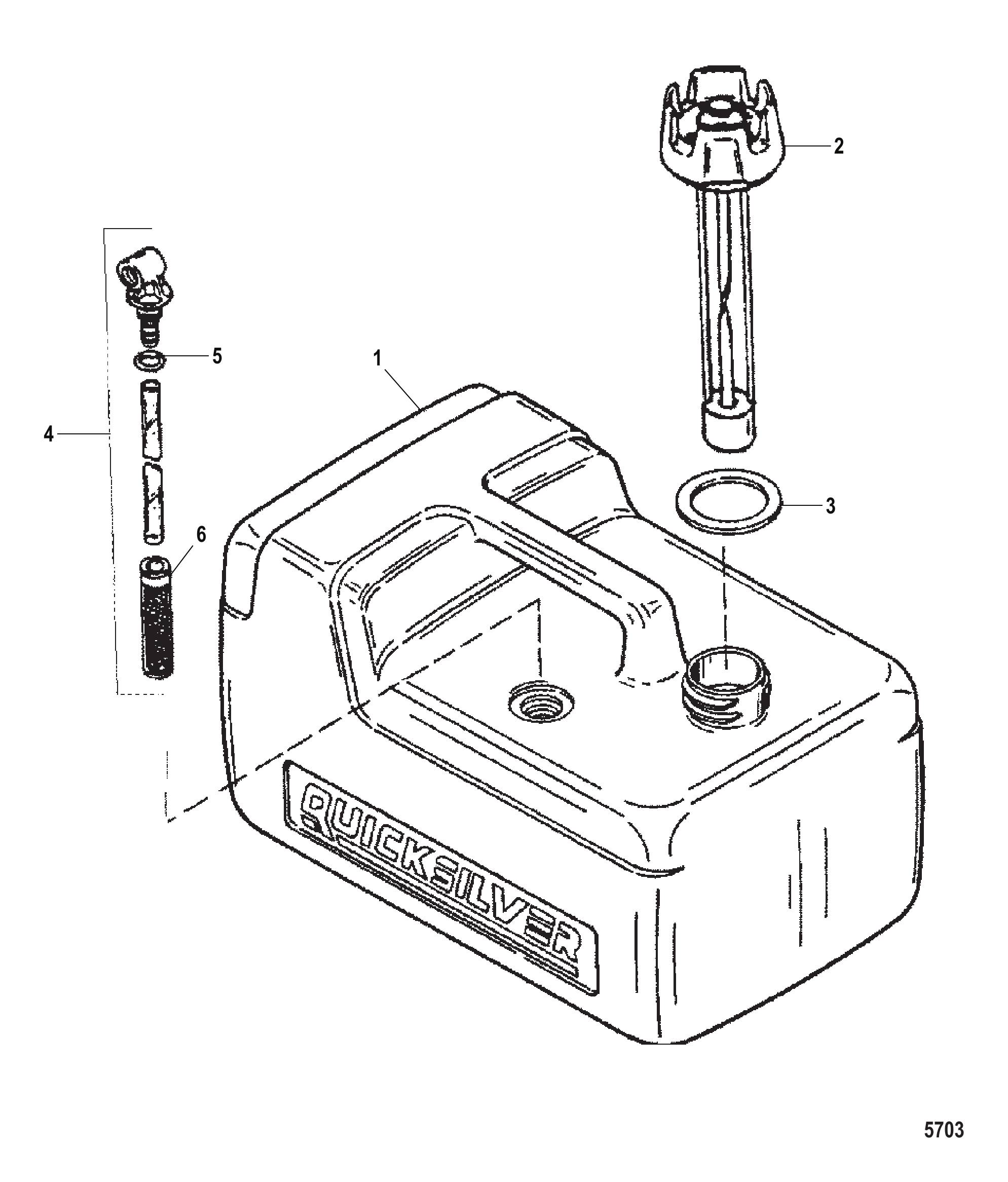 Tank Assembly Fuel - Plastic - 3.2 Gallon