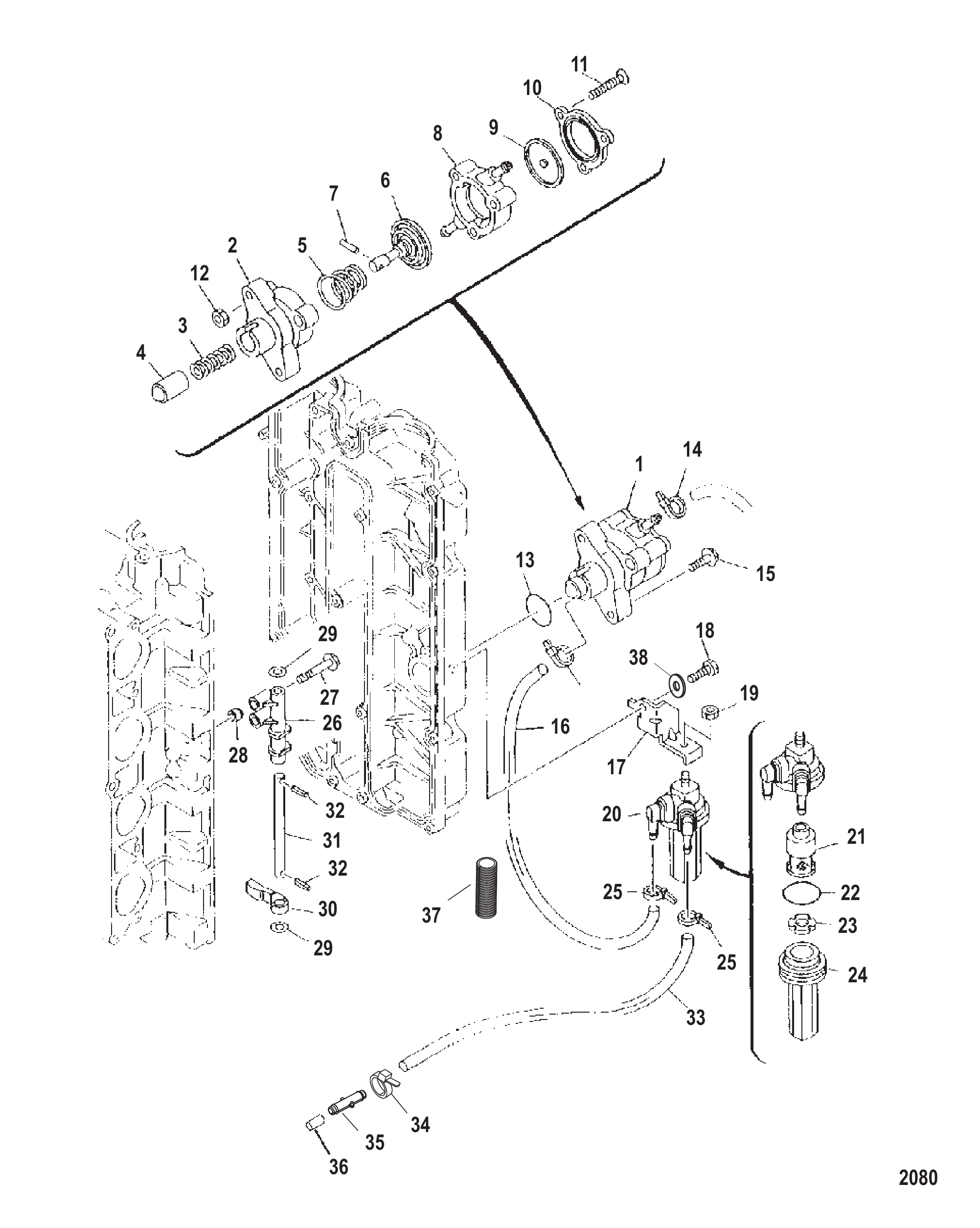 Fuel Pump (Serial Number 0T409000 & Up)