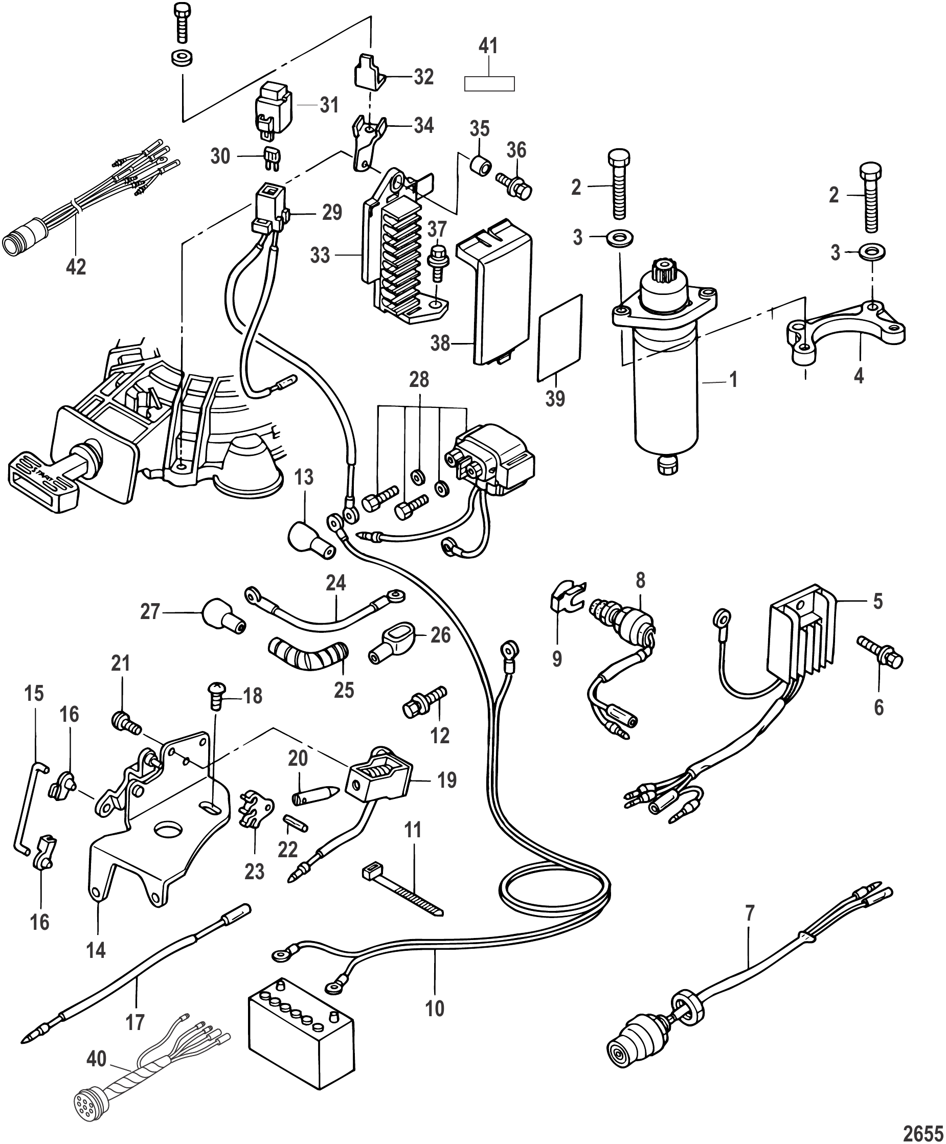 Electrical Components Electric Start Models
