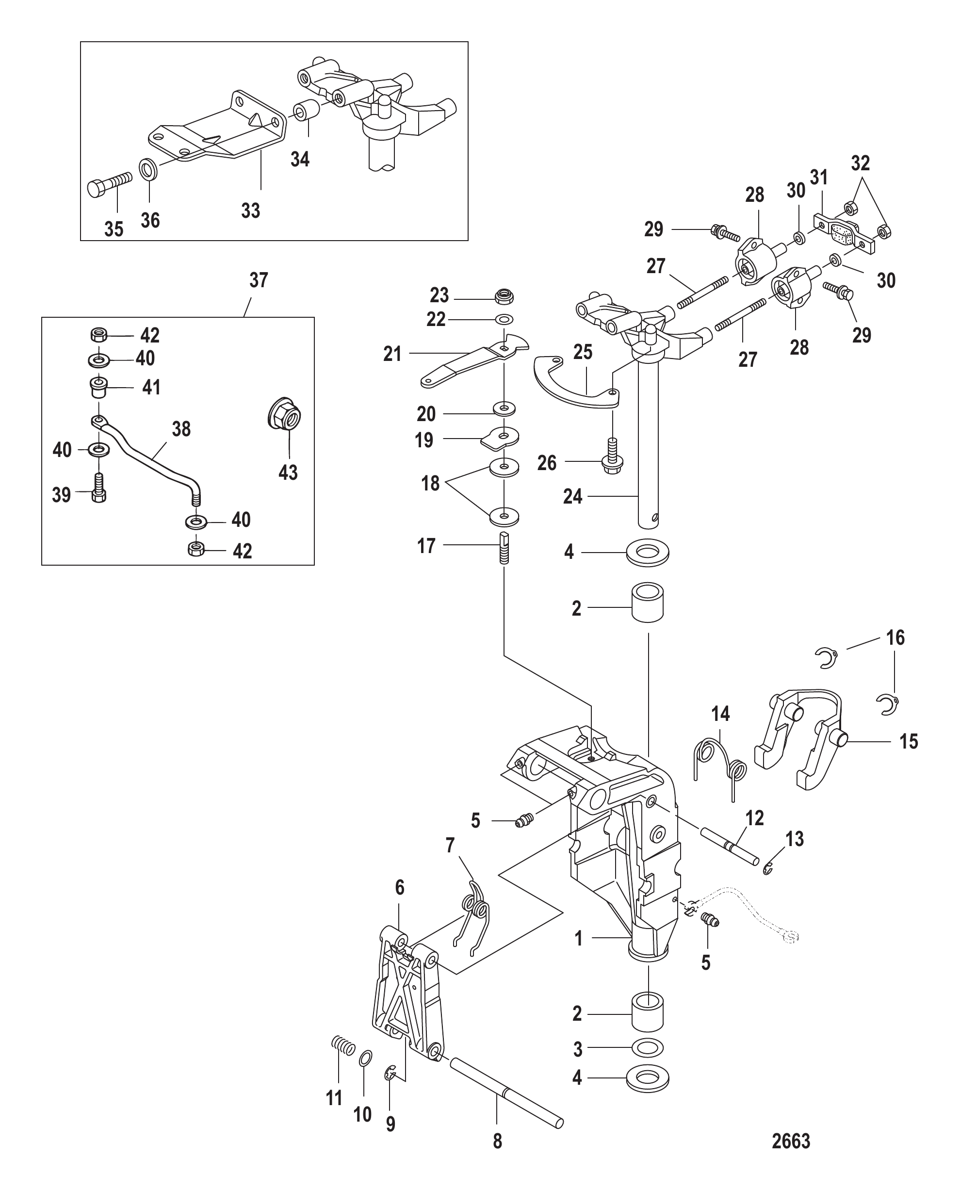 Swivel Bracket Non-Power Tilt