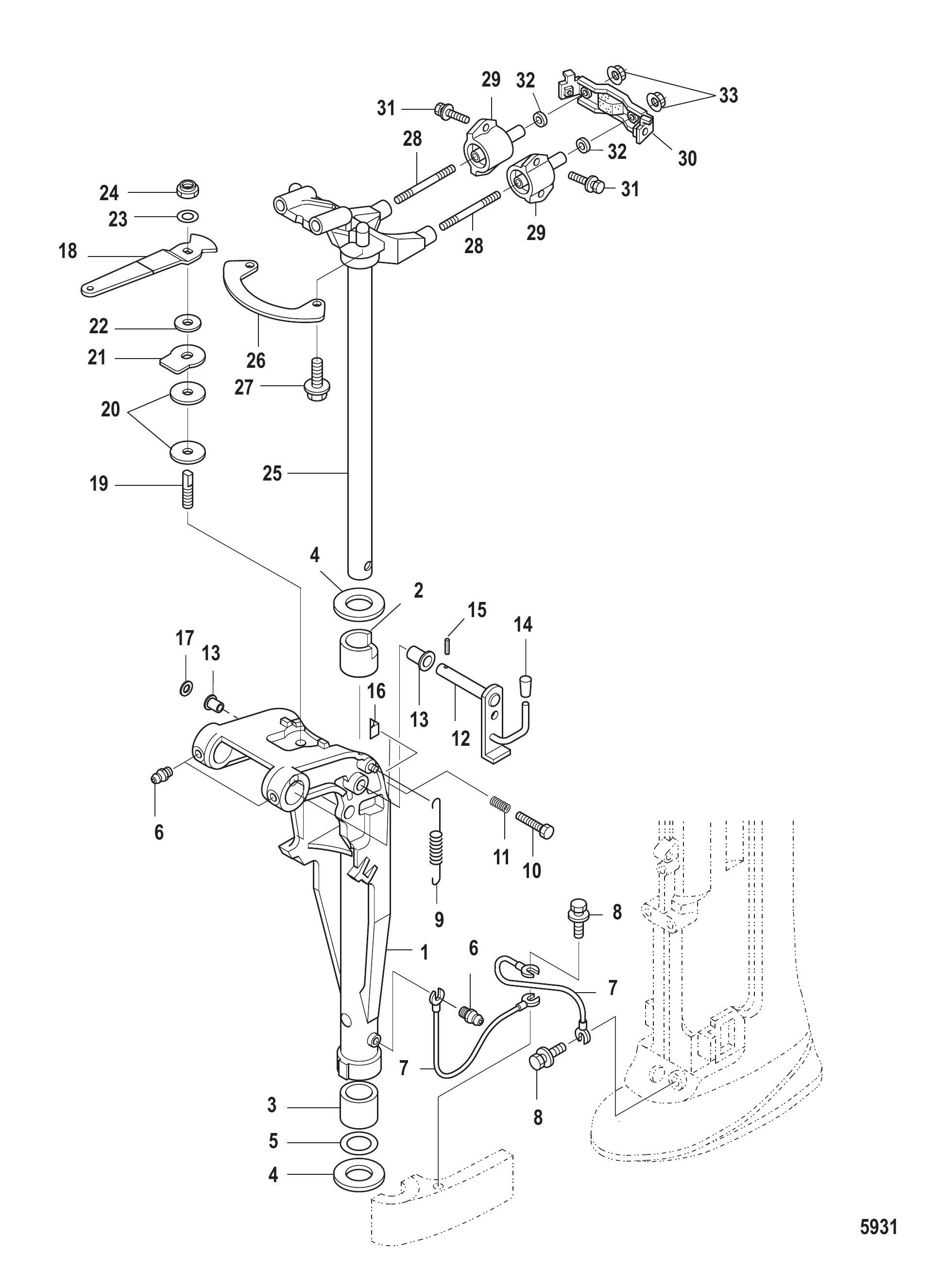 Swivel Bracket Power Tilt