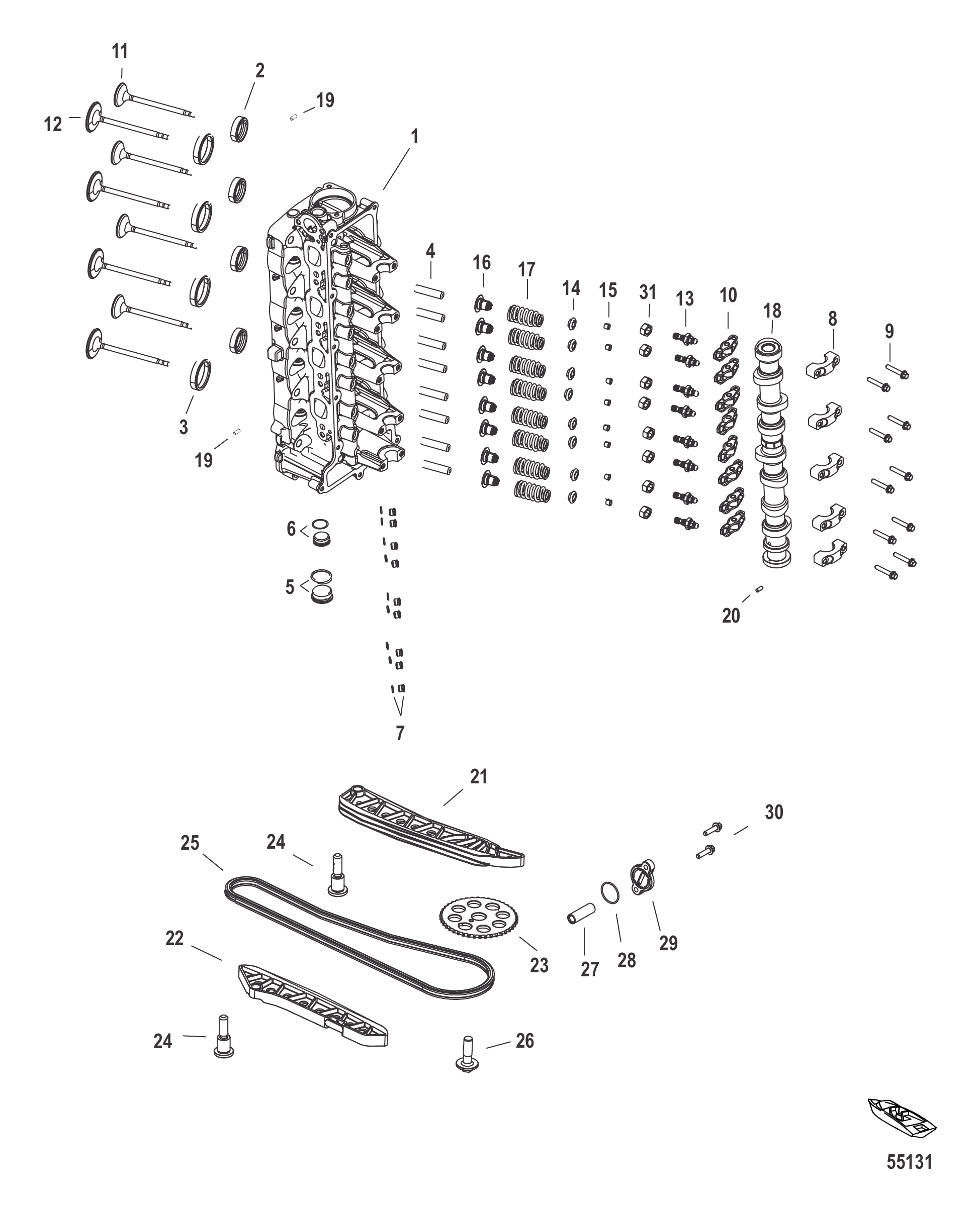 Cylinder Head and Camshaft