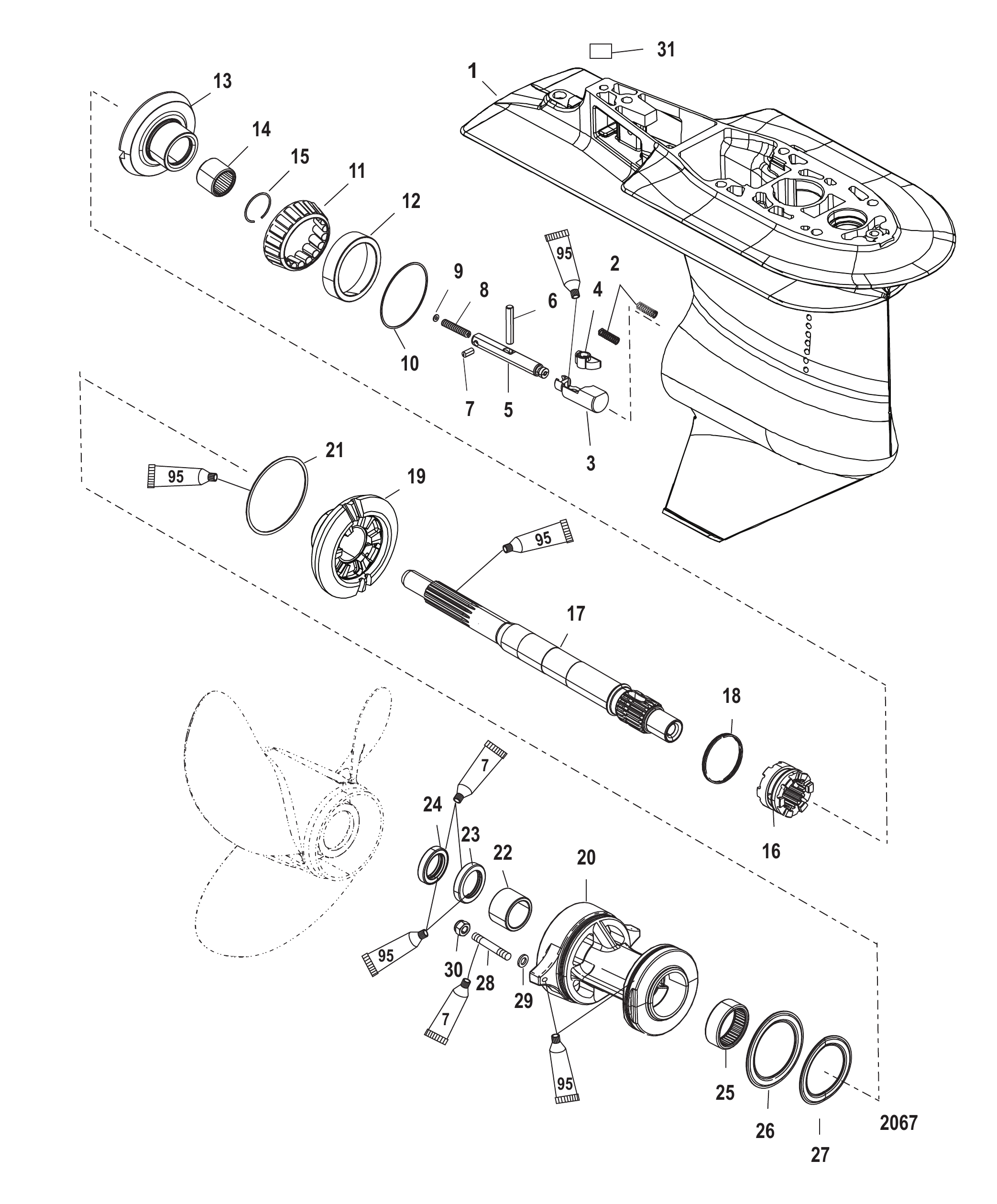 Gear Housing Propeller Shaft