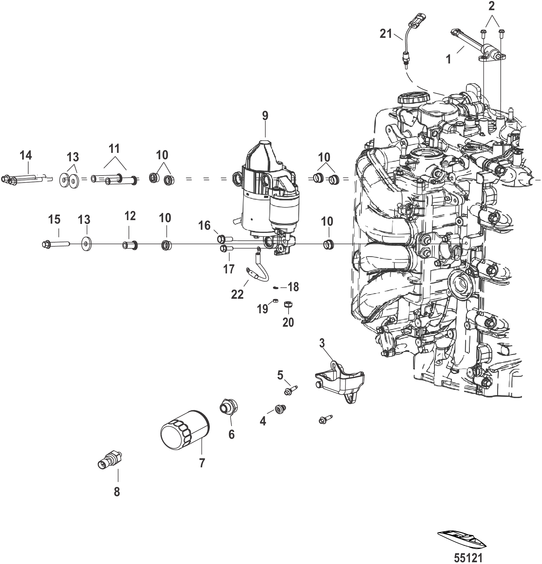 Starter Motor/Oil Filter/Sensors