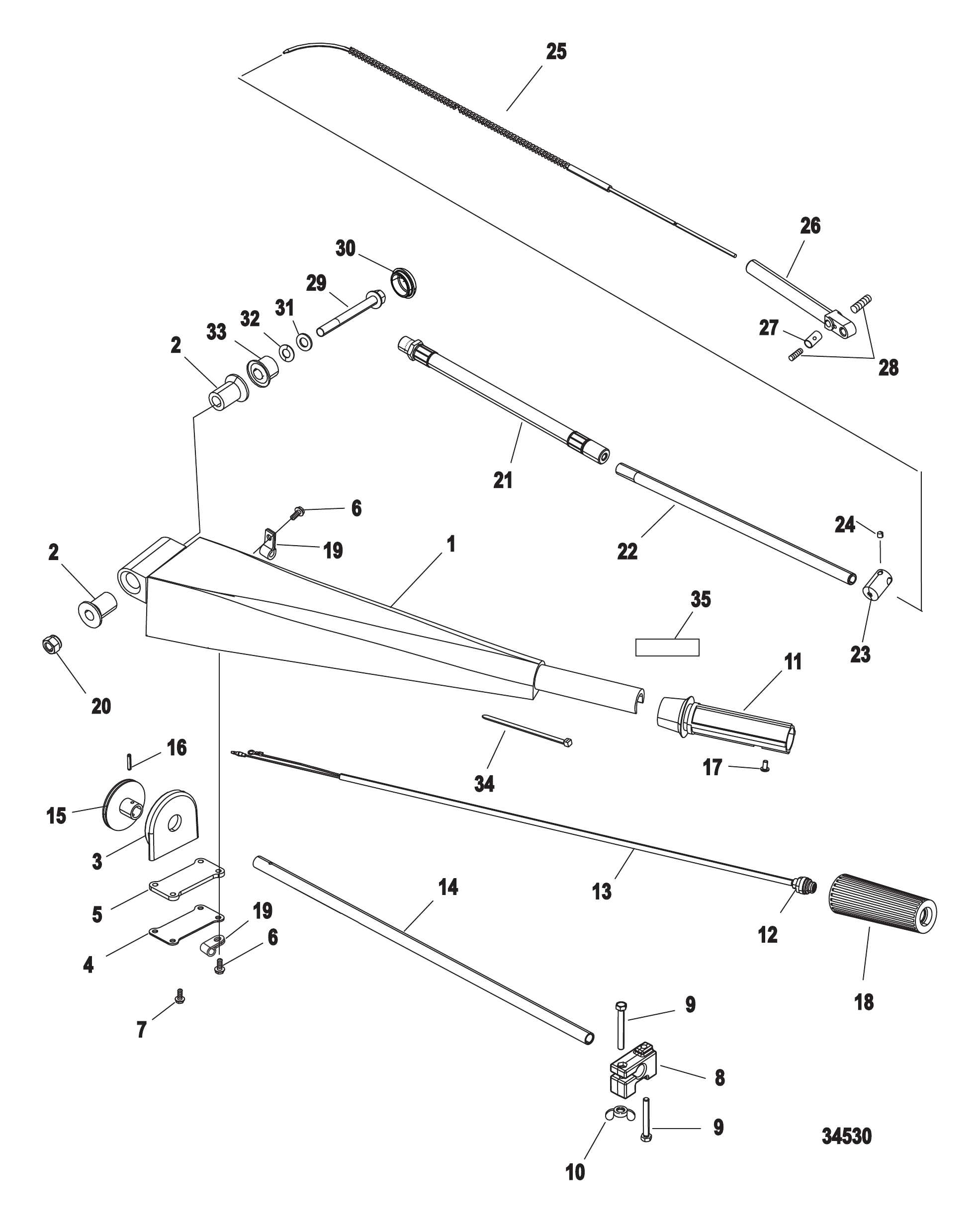 Steering Handle Kit 816366A52