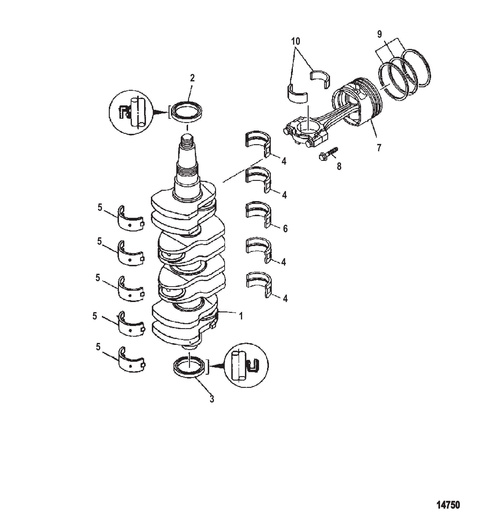 Gear Housing Propeller Shaft - 2.07:1 Gear Ratio