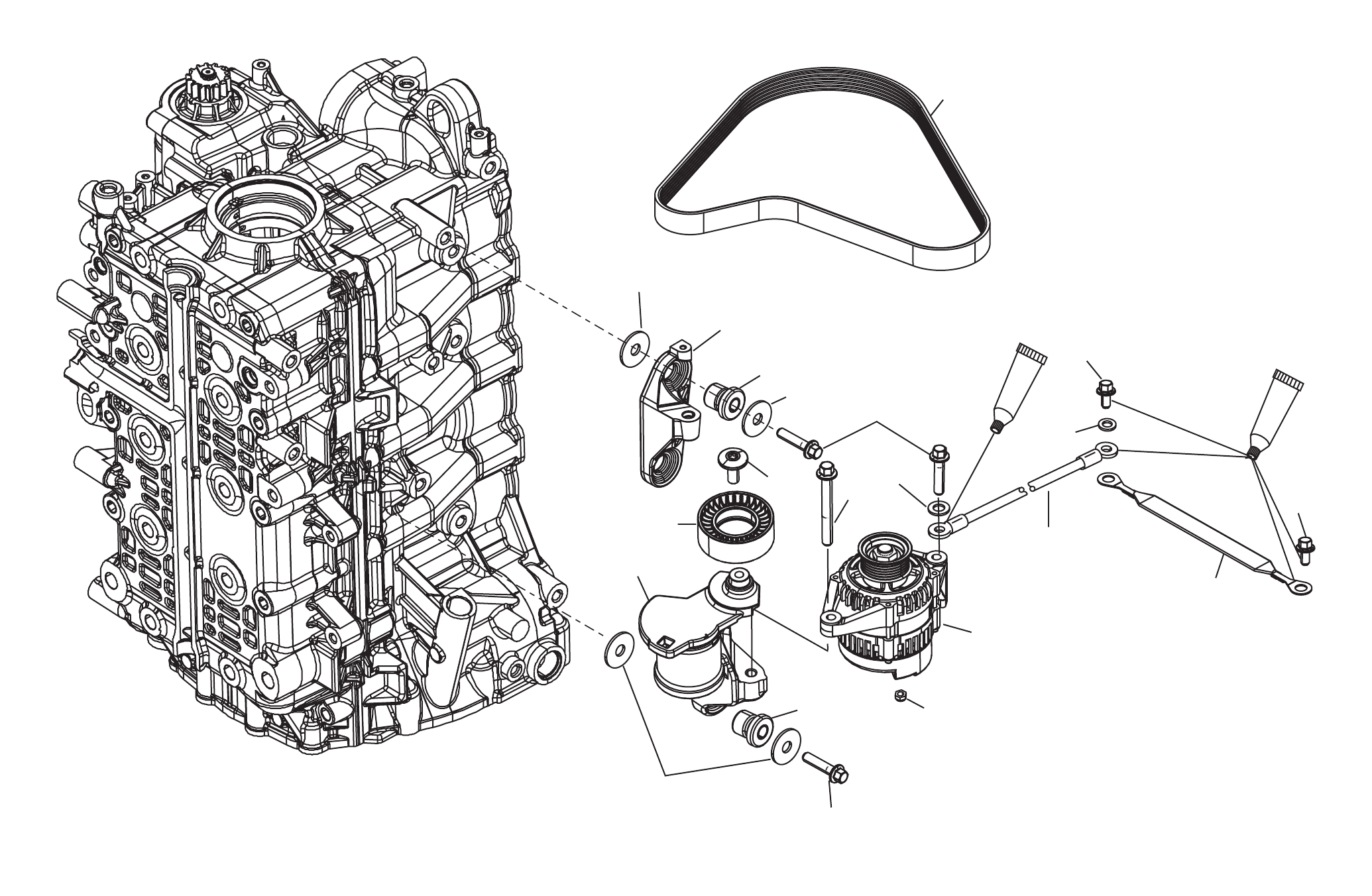 Alternator/Belt Tensioner Mounting