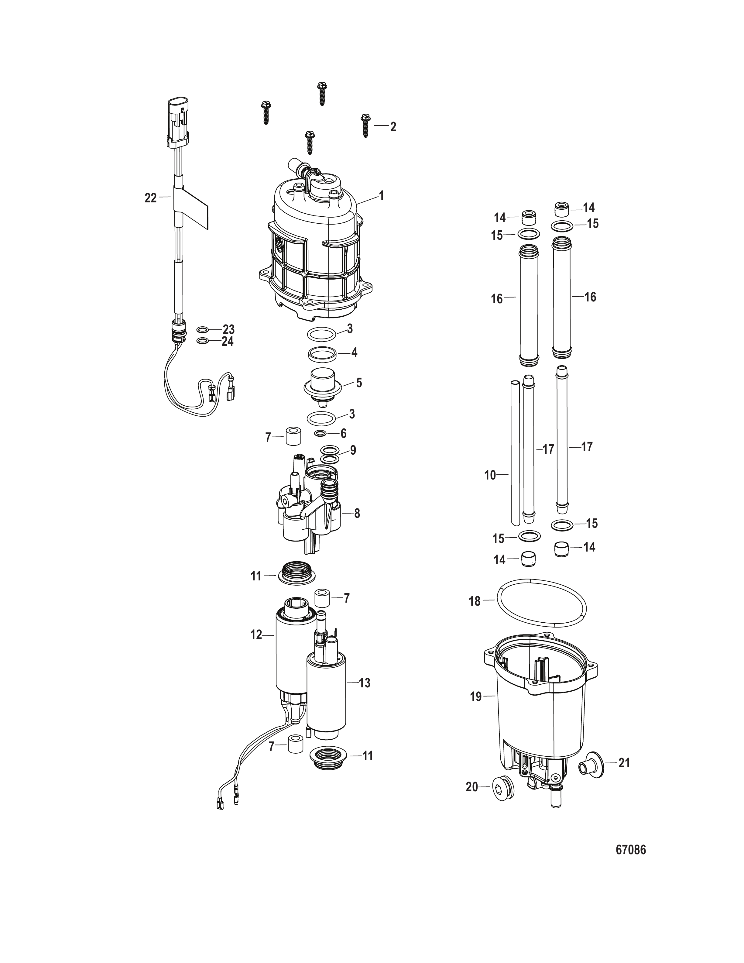 Fuel Supply Module Components 8M0132733 - 2B458411 and 3B681564