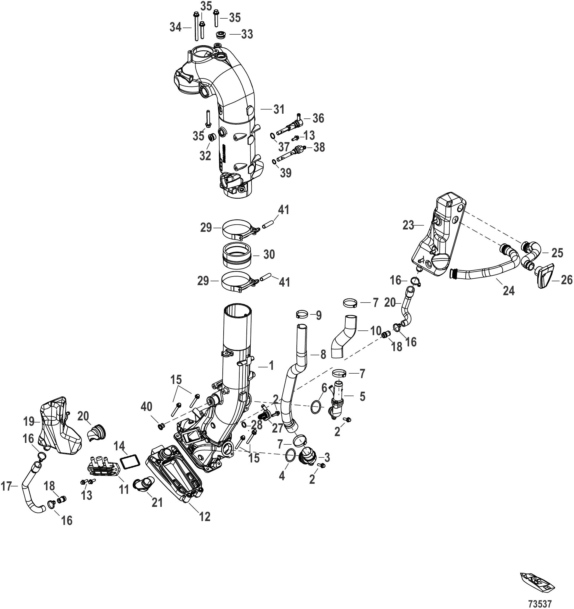 Exhaust 3B050618 and Up