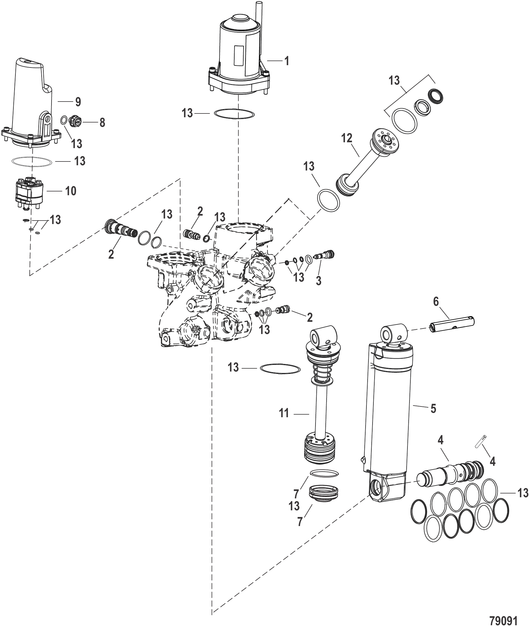 Power Trim Components 8M0225374 (Design II/III)