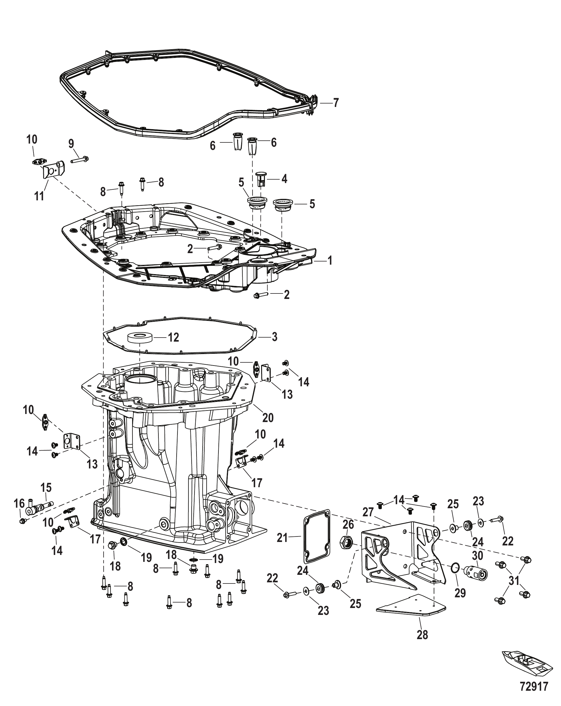Adapter Plate and Driveshaft Housing