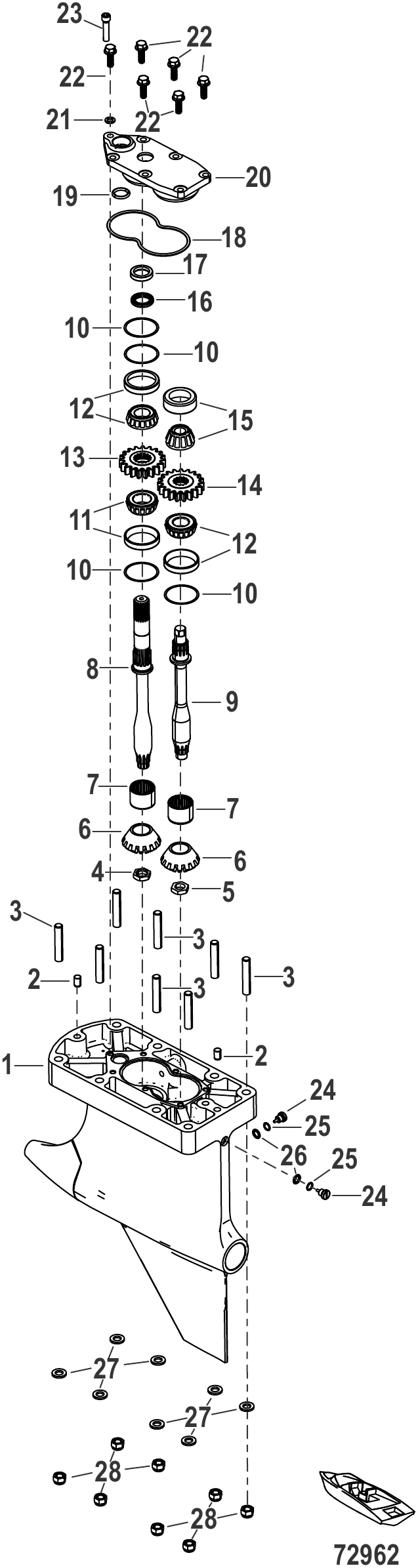 Gear Housing, Driveshaft