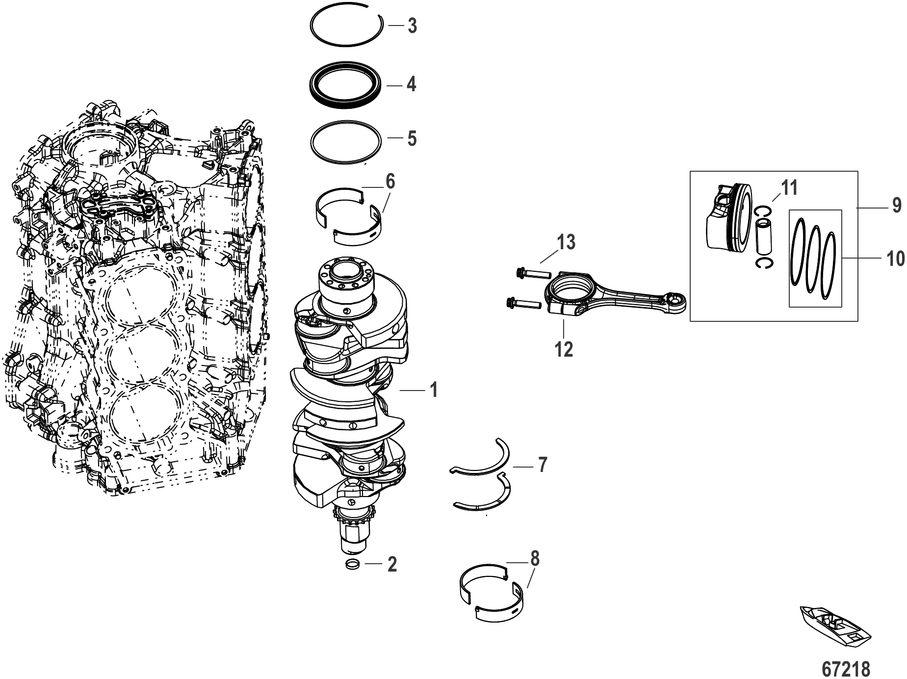 Crankshaft, Pistons and Connecting Rods Consumer