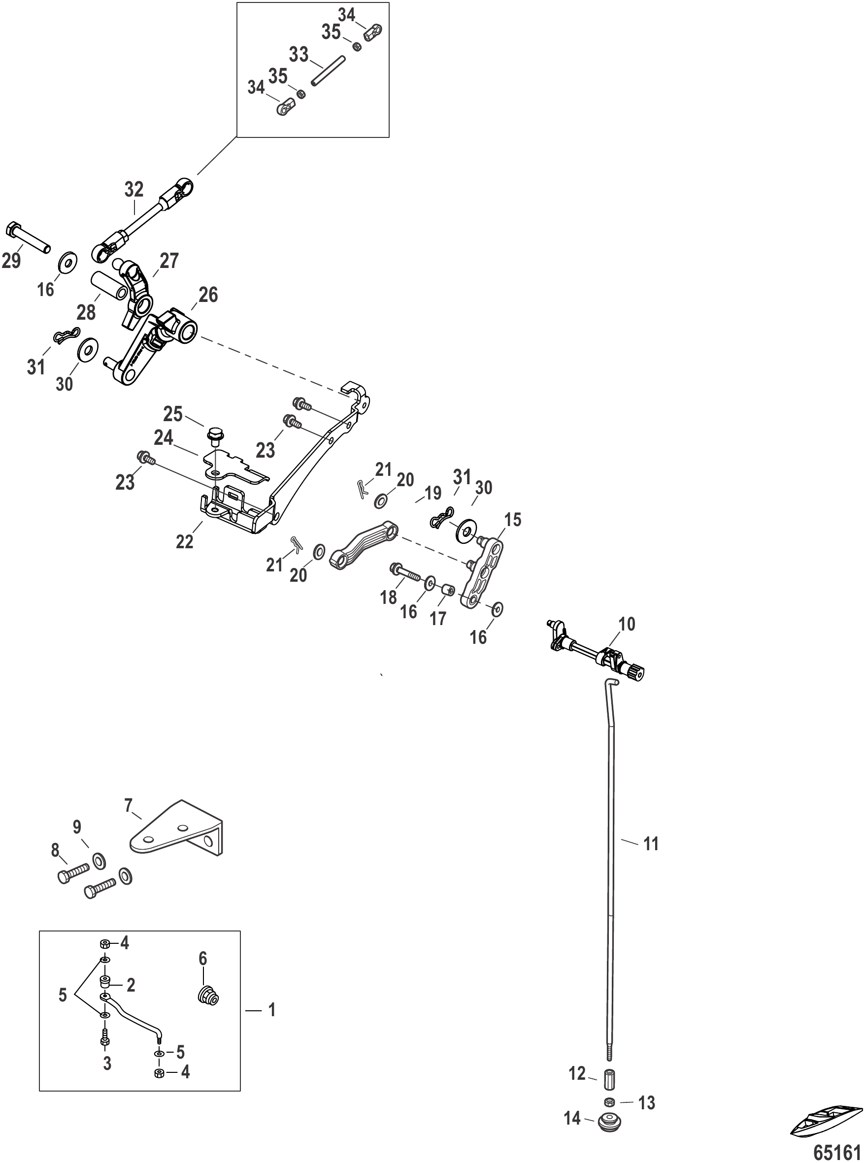 Throttle and Shift Linkage Remote Control