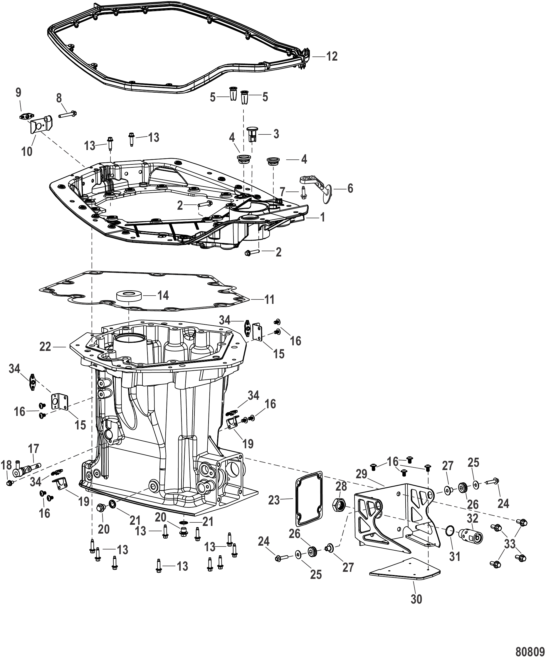 Adapter Plate and Driveshaft Housing