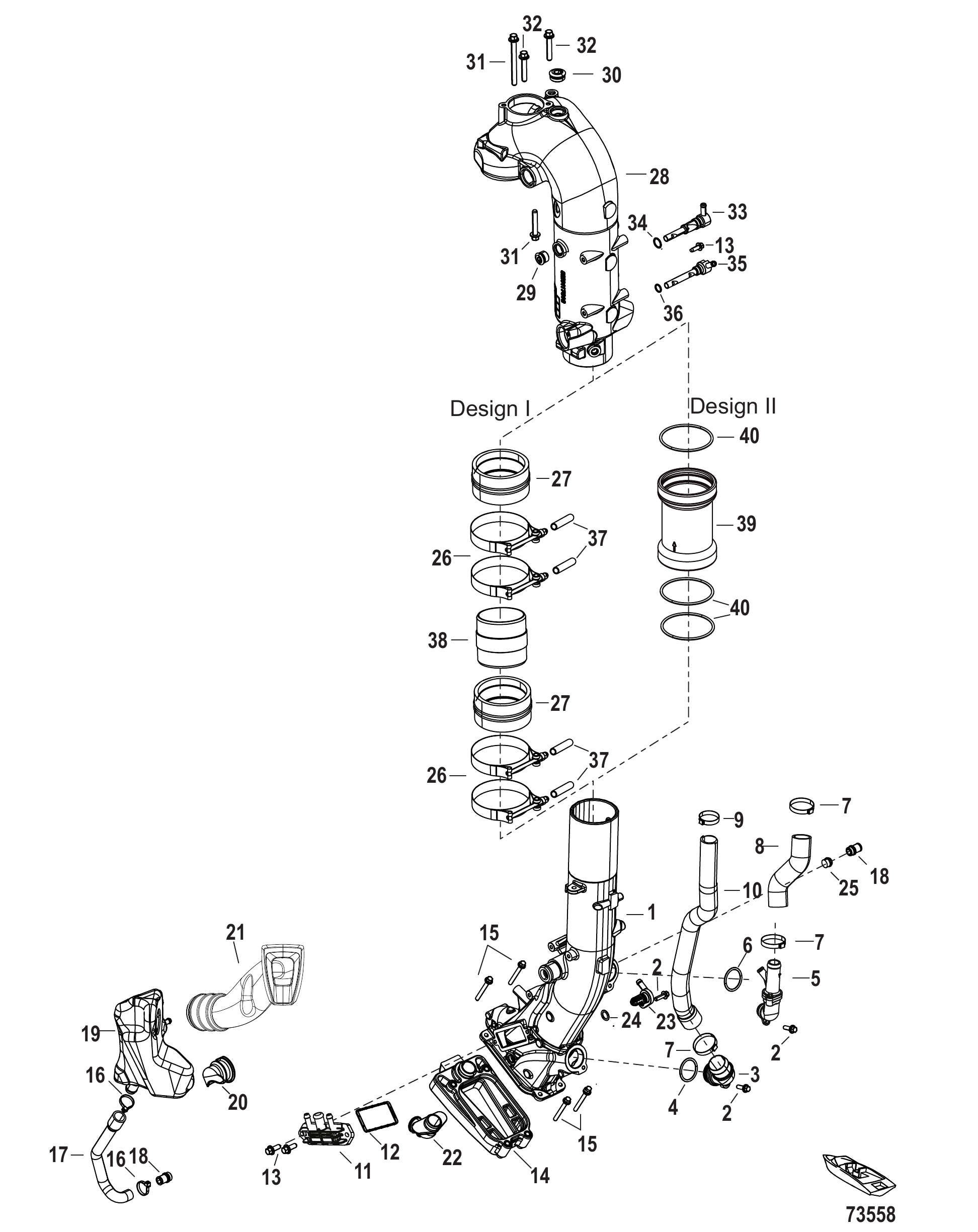 Exhaust 3B050618 and Up