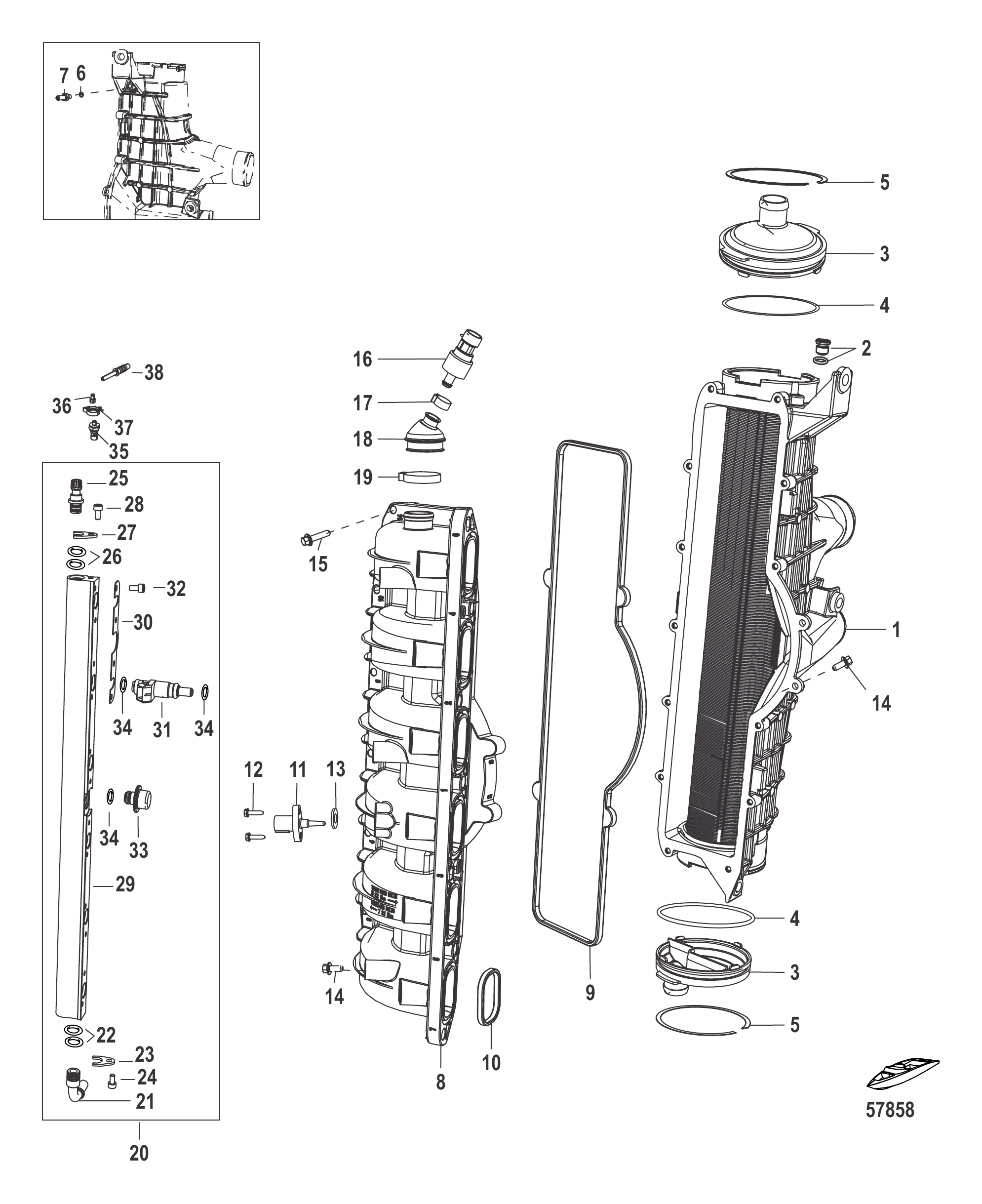 Charge Cooler/Intake Manifold