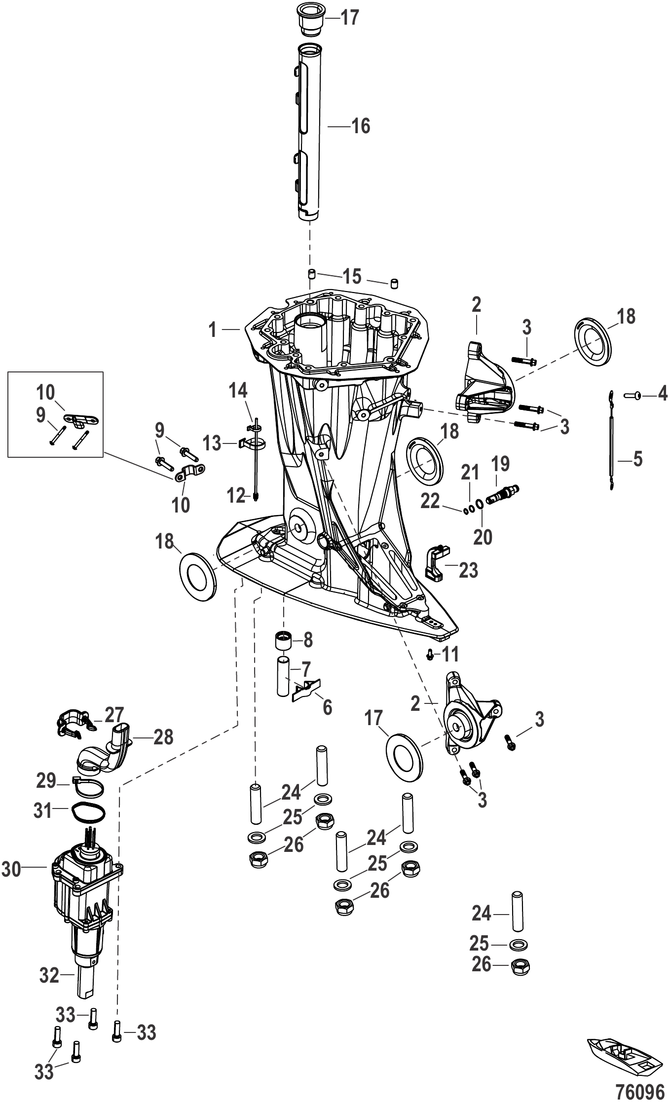 Driveshaft Housing 3B268929 and Up