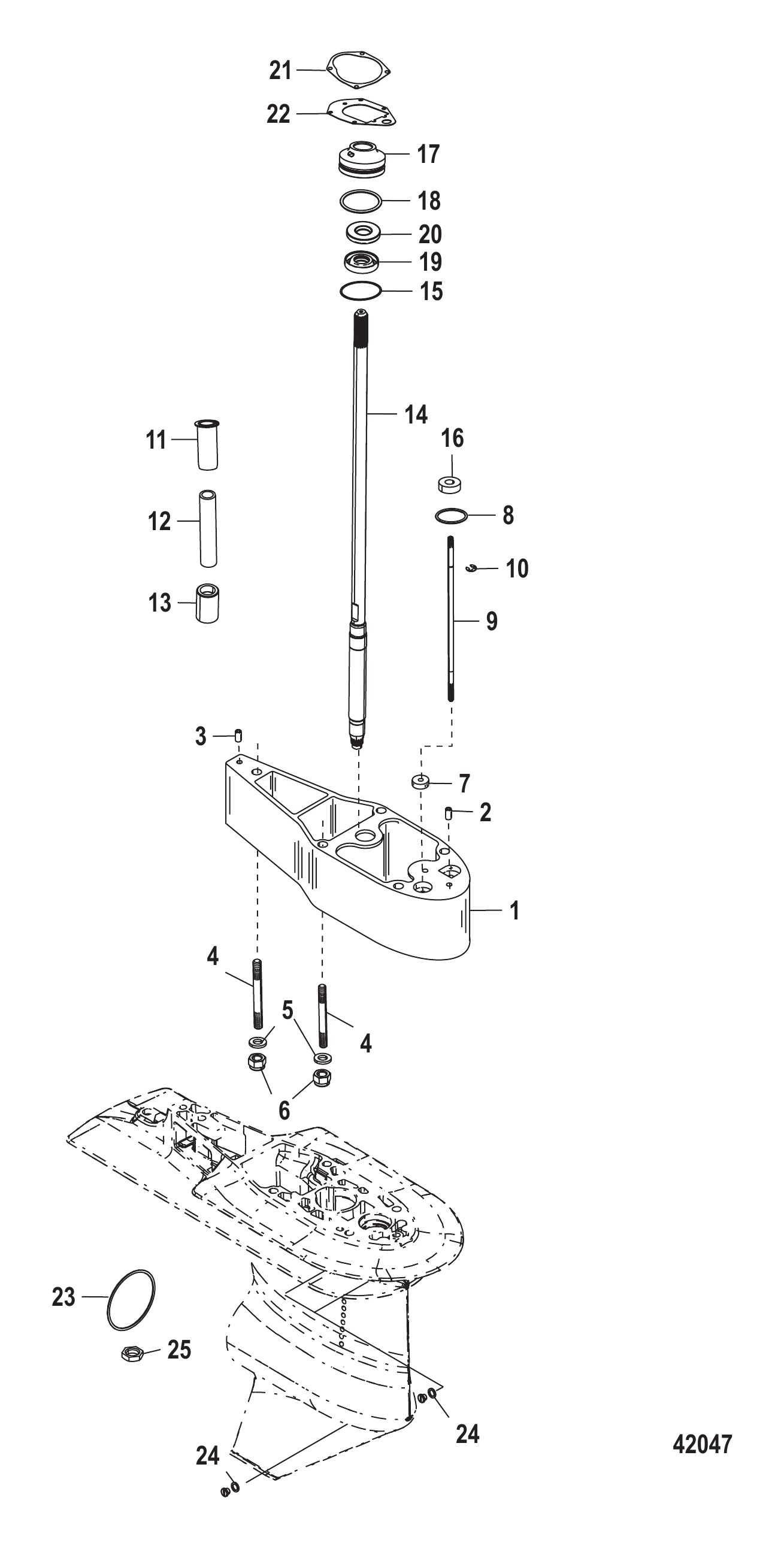 Extension Kit - 2.5 Inch Driveshaft Housing (879150A88)