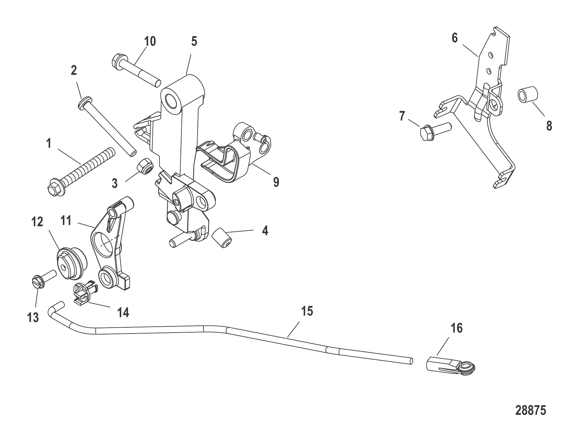 Throttle Linkage Standard Tiller
