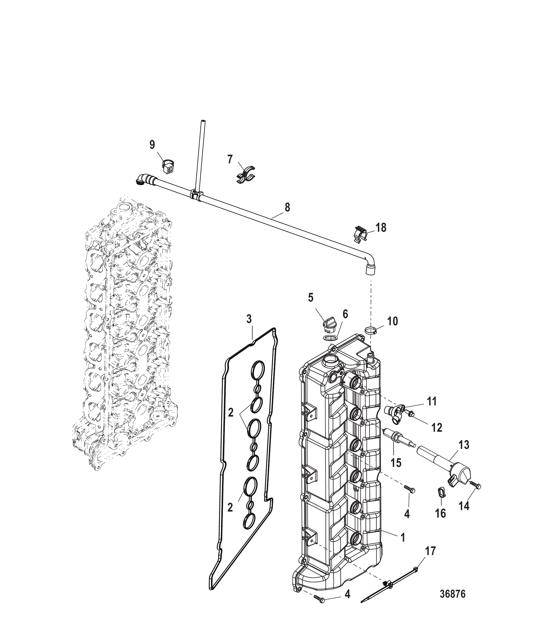 Cover-Camshaft and Cylinder Head