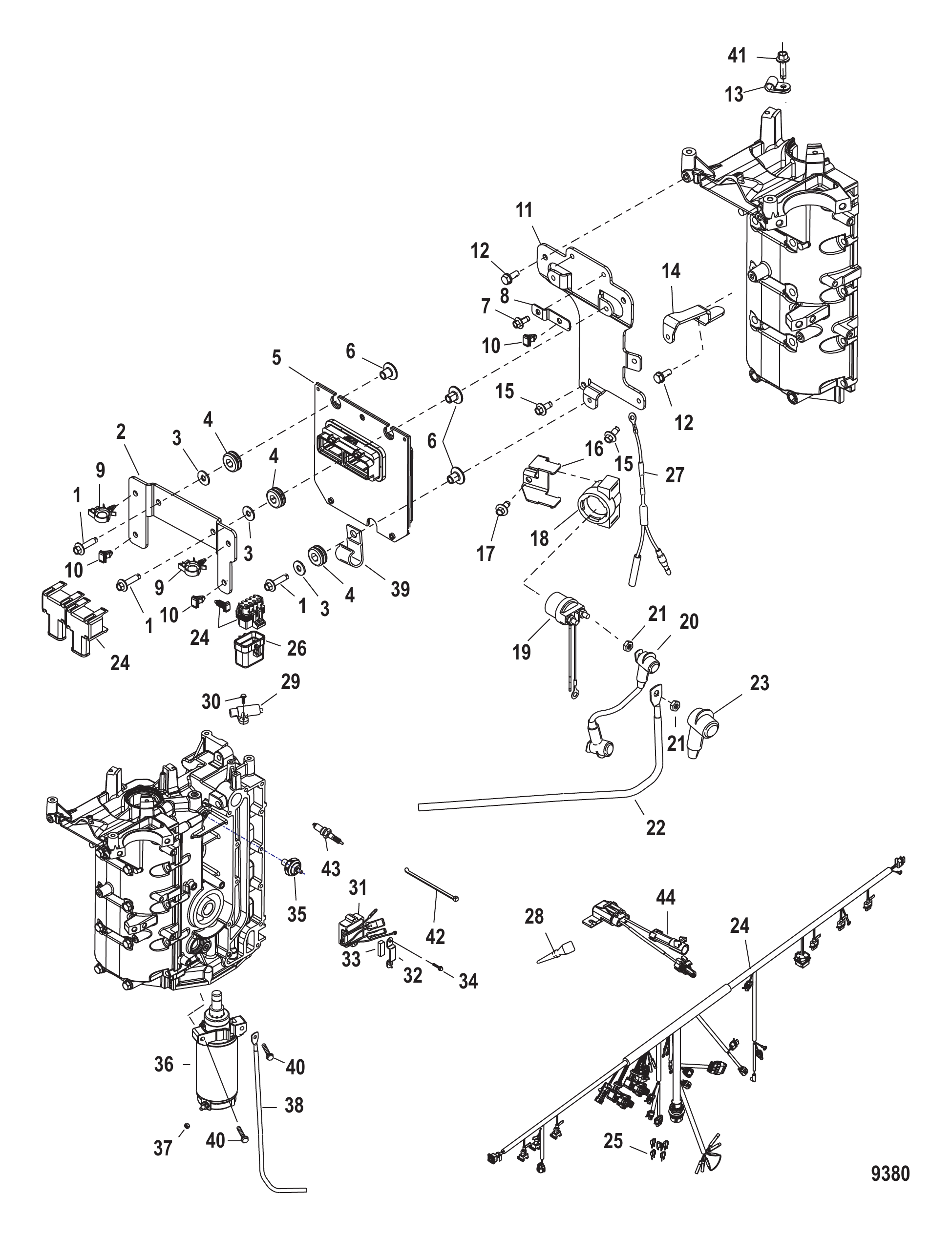 Electrical Components (USA-1B227000/Bel-0P401000 and Up)