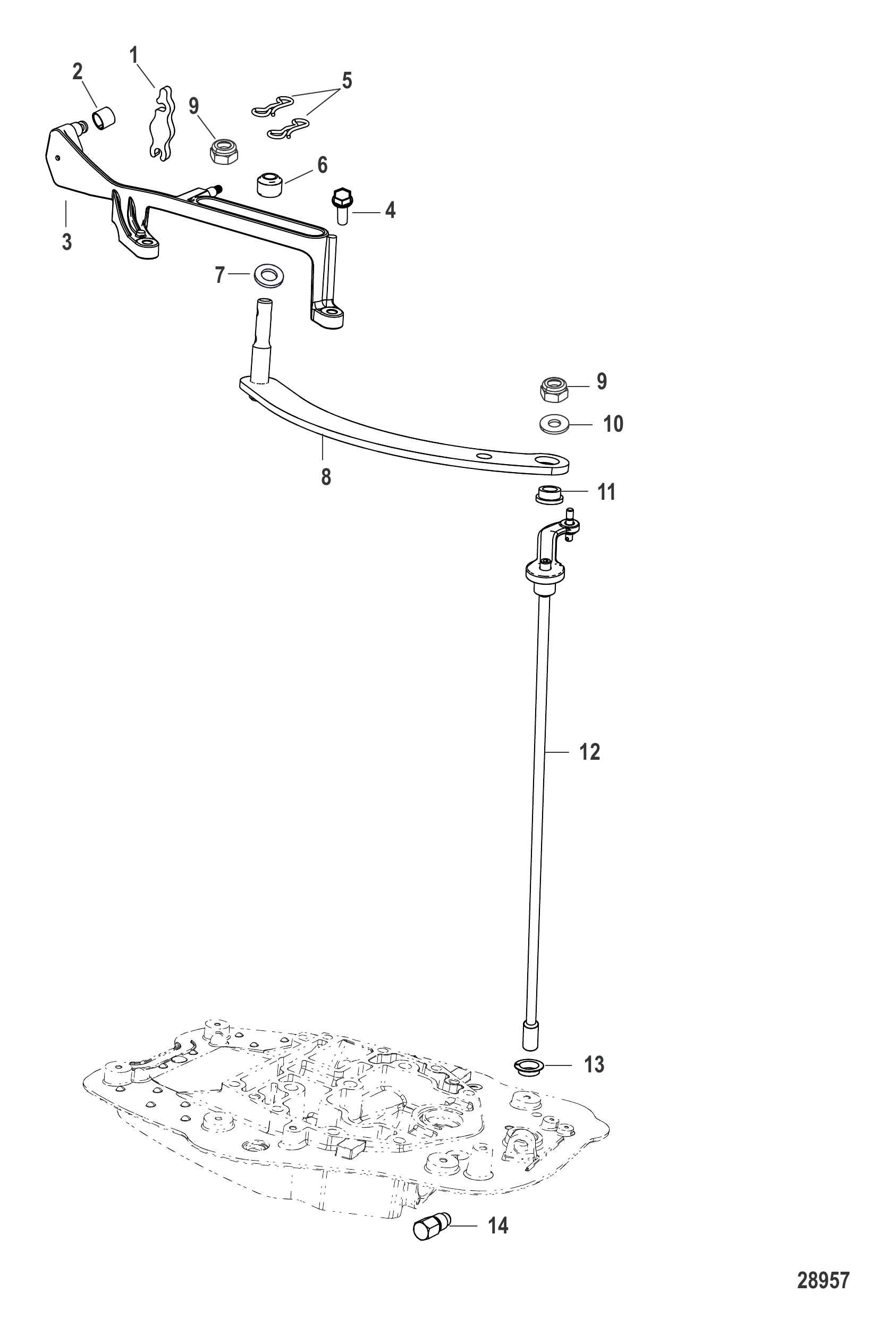 Shift Linkage Big Tiller