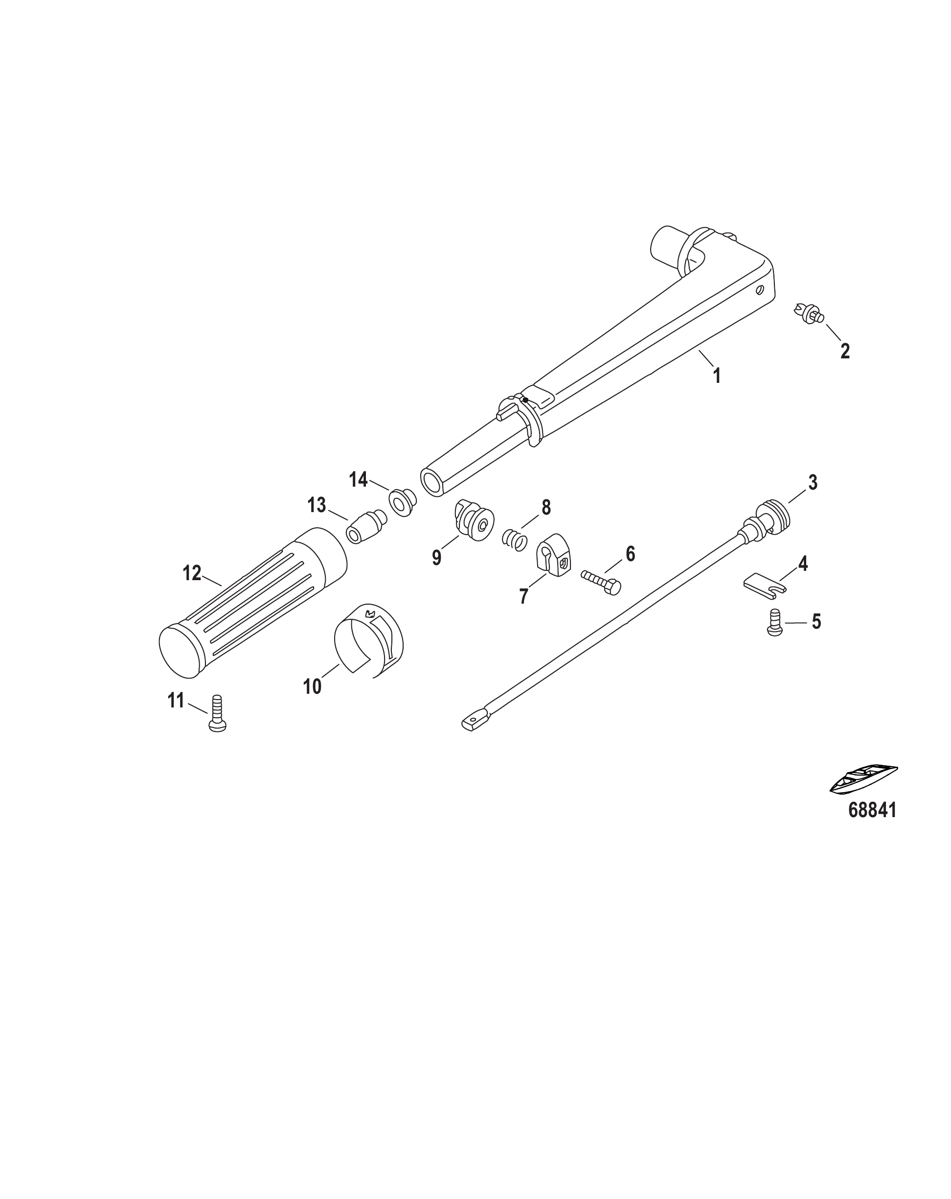 Tiller Handle Components