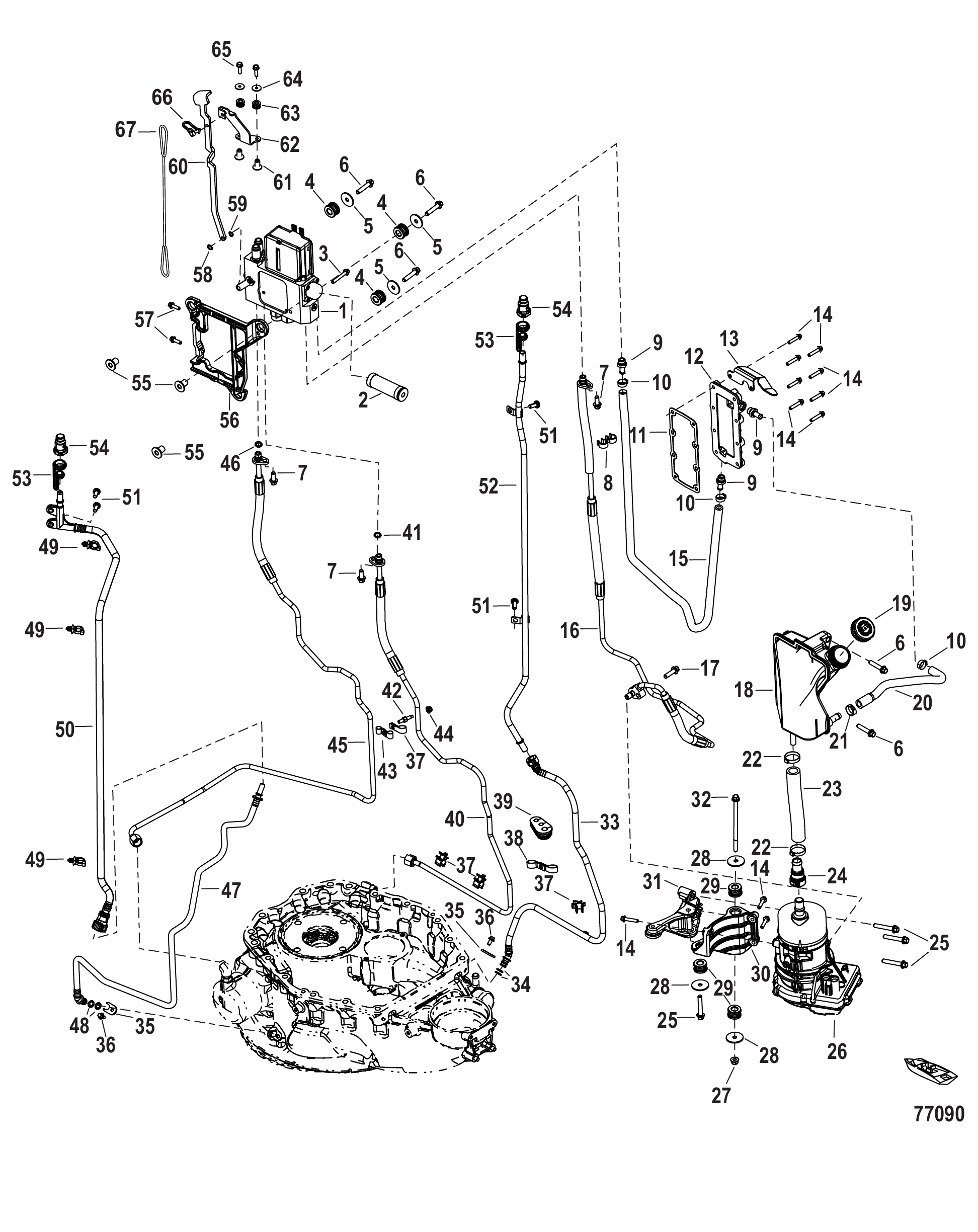 Power Steering Pump and Hoses