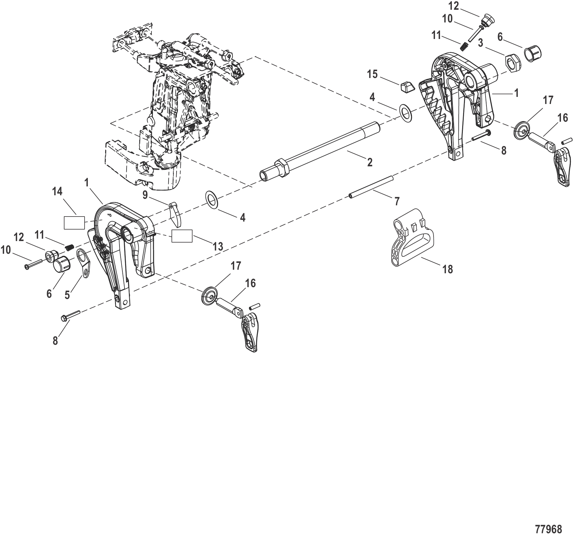 Clamp Brackets Manual Tilt