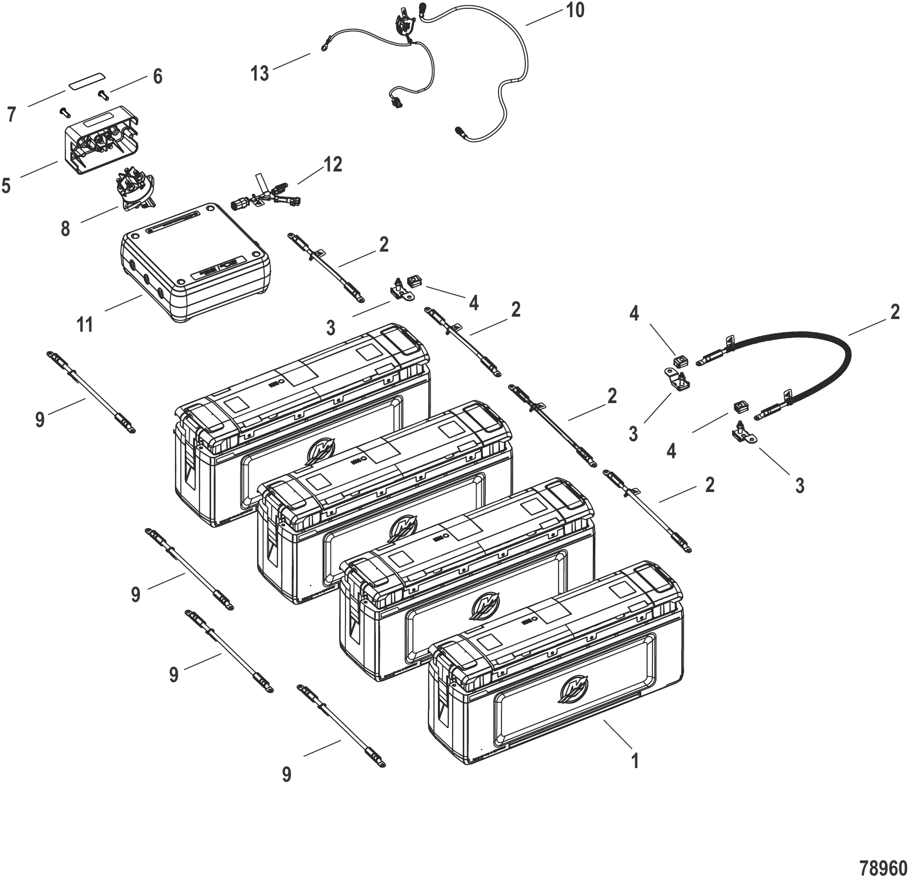 Battery and Power Components 5400 Wh 75e/110e Models