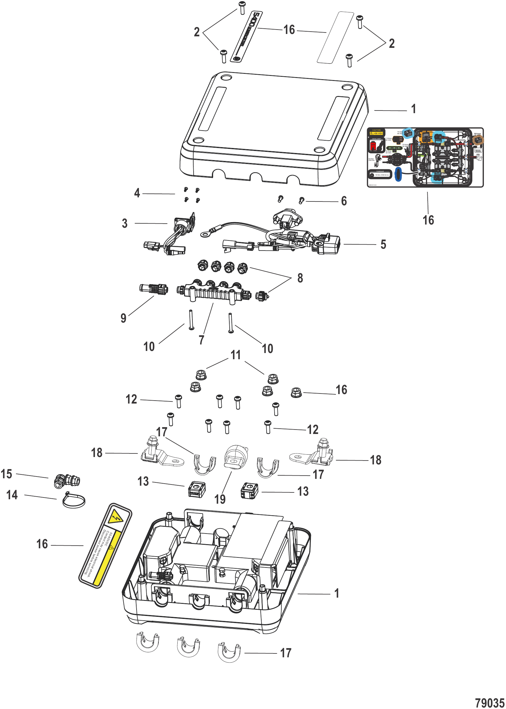 Power Center Components 5400 Wh, 75e and 110e Models
