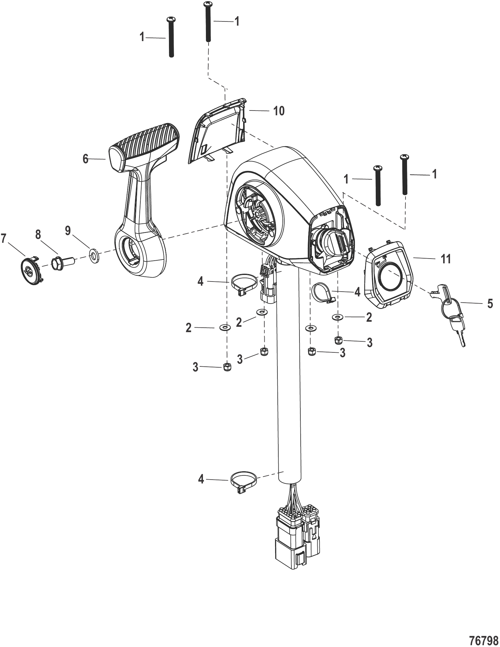附件 遥控 - DTS- 控制台安装 - 无配平 - 8M0189638 Accessories Remote Control - DTS- Console Mount - No Trim - 8M0189638