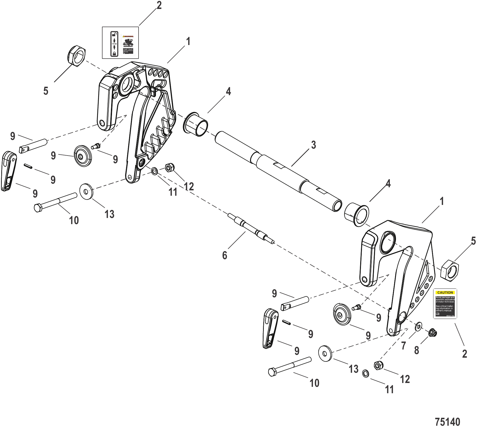 Clamp Brackets Remote Control Models