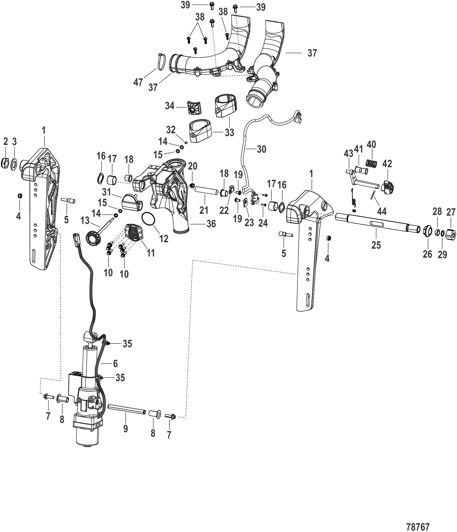 艉板支架 Transom Bracket