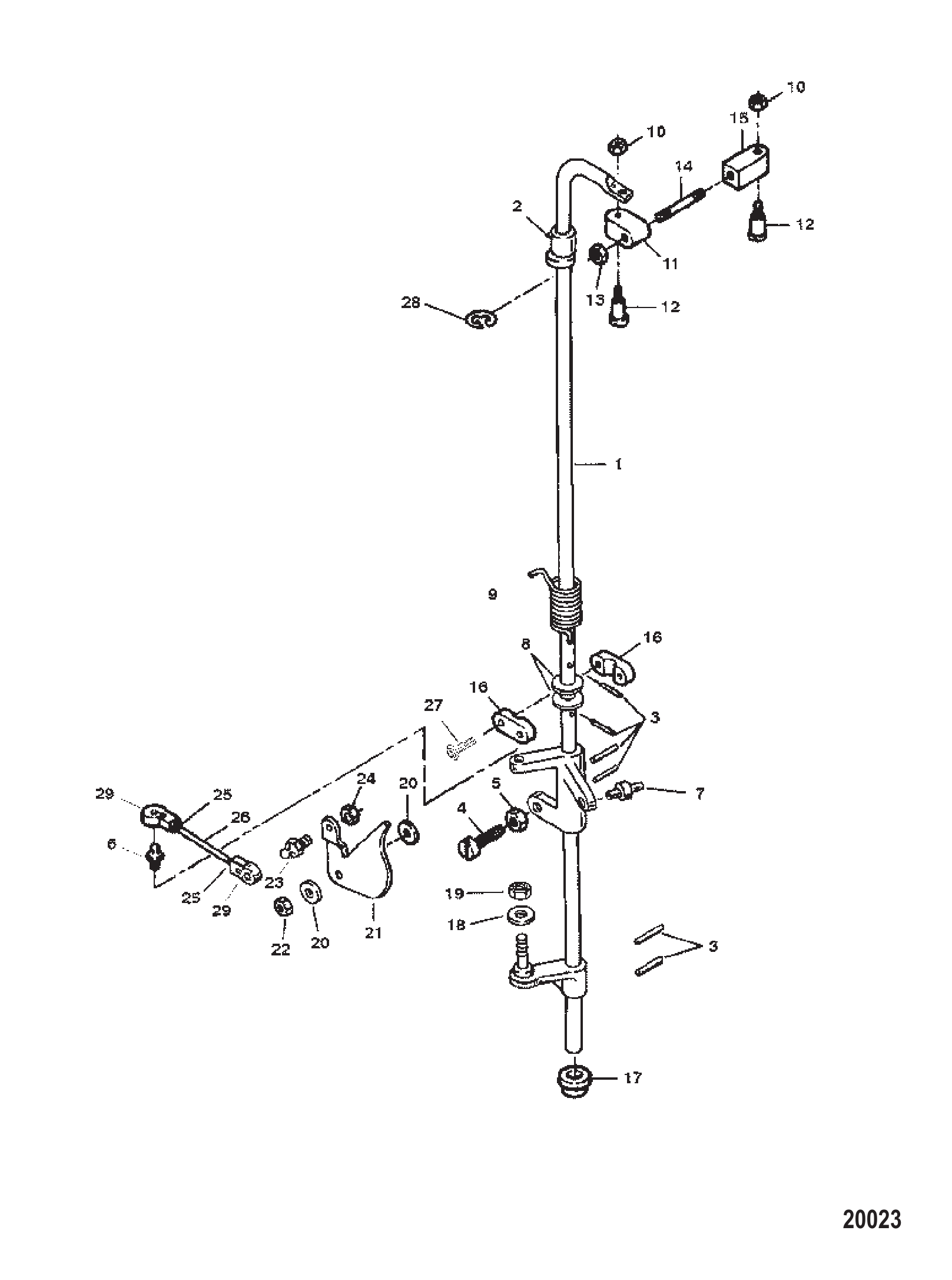 Towershaft And Throttle Linkage