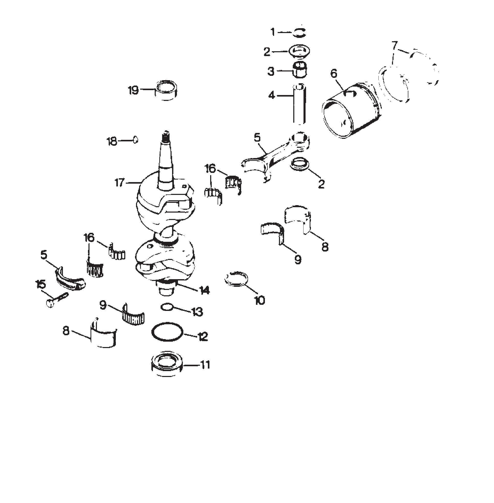 Crankshaft and Piston Group