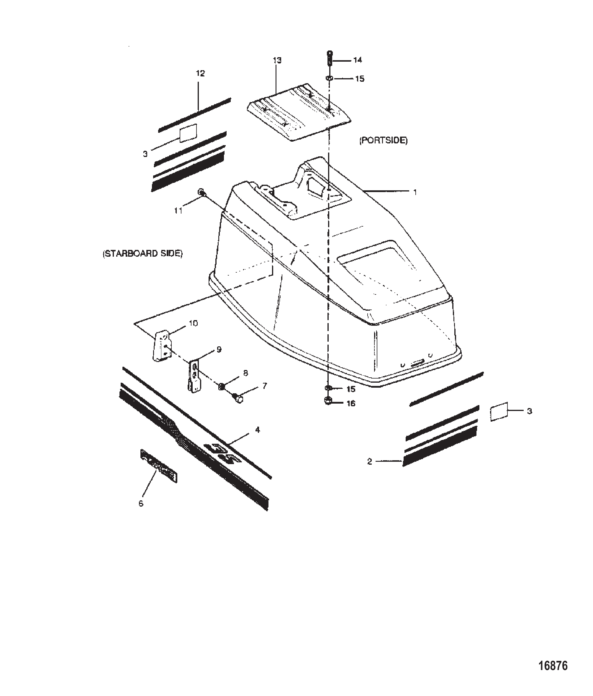 Engine Cover (Blue Fin Models)