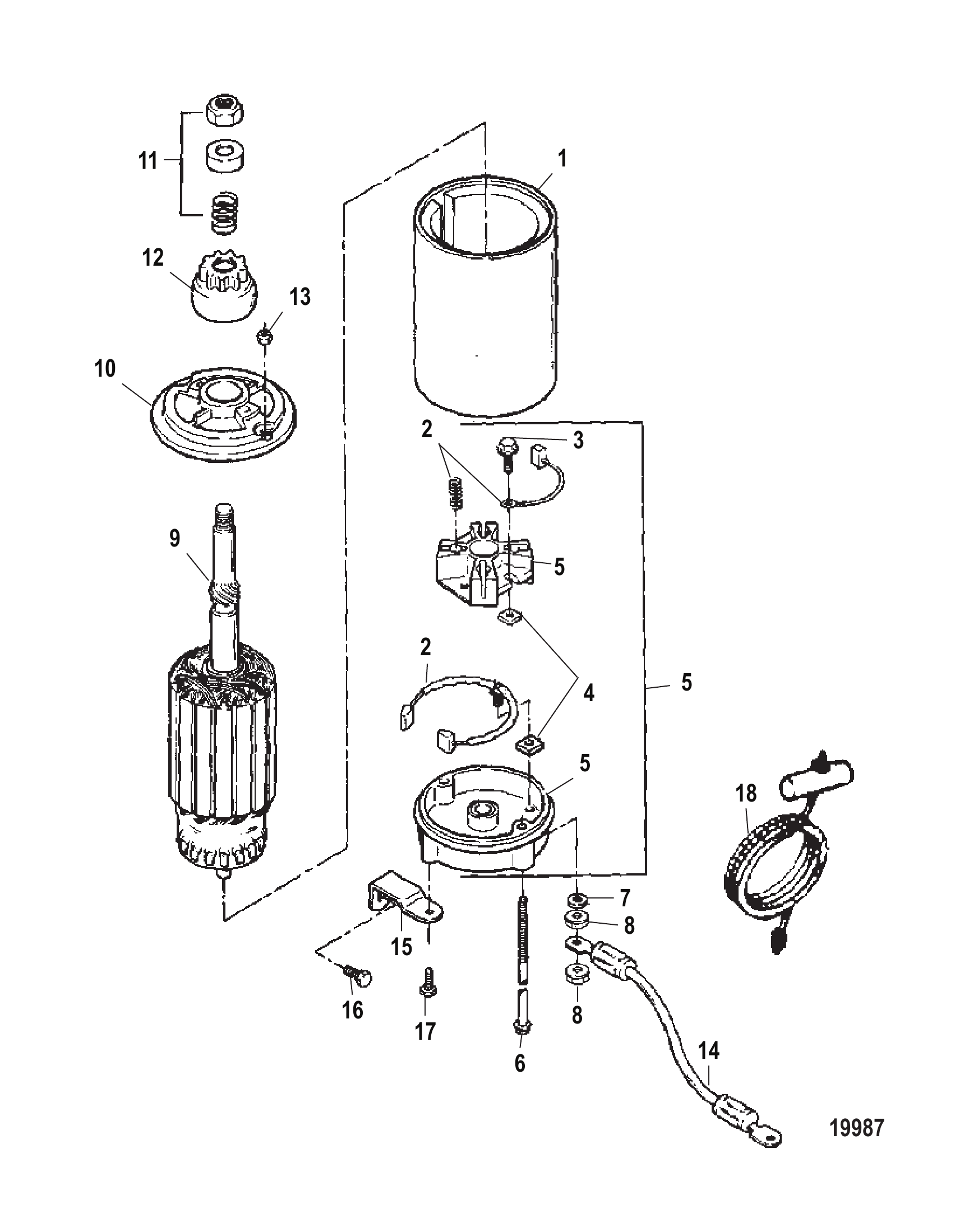 启动电机总成 Starter Motor Assembly